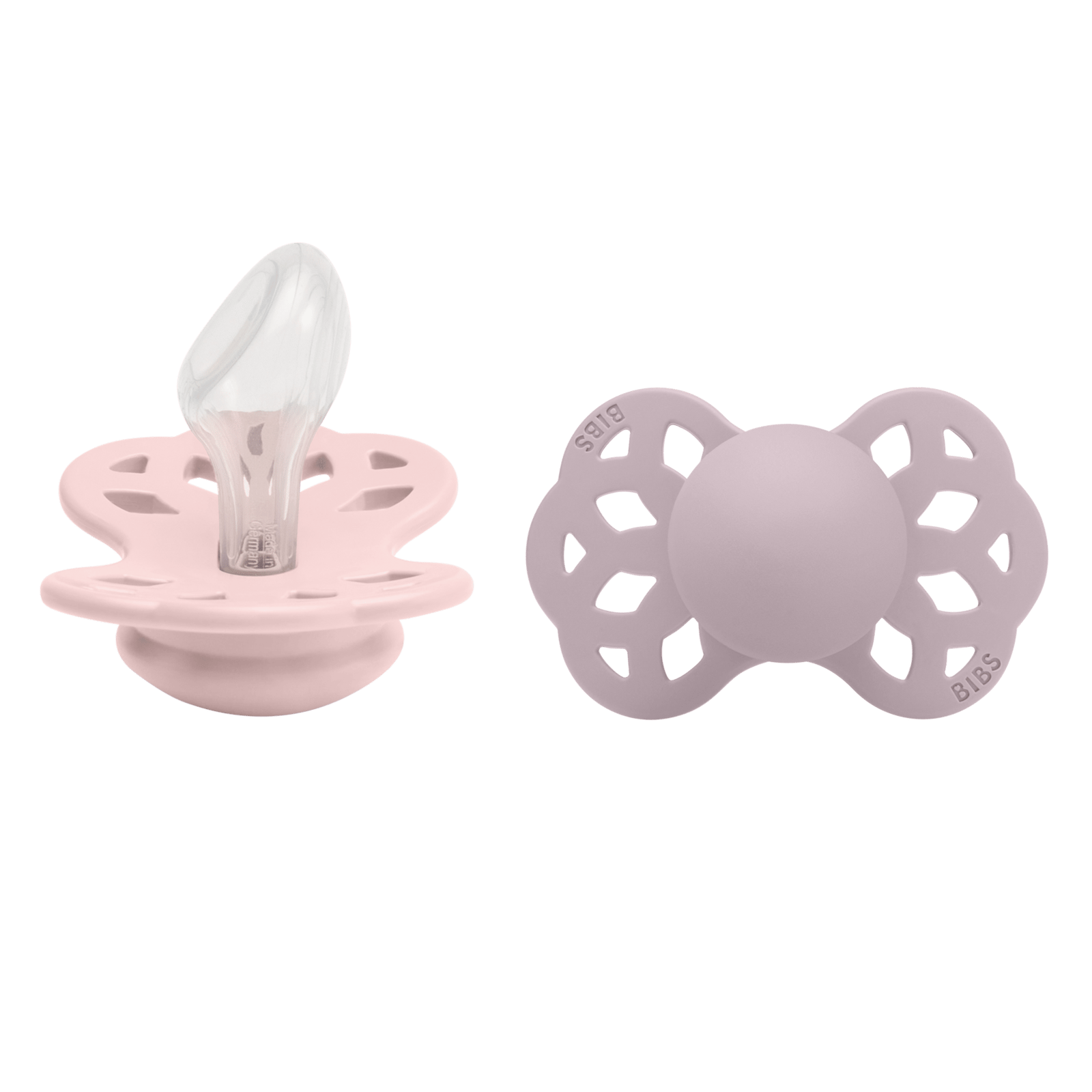 BIBS Infinity Silicone Anatomical Size 2 Blossom/Dusky Lilac 2 st