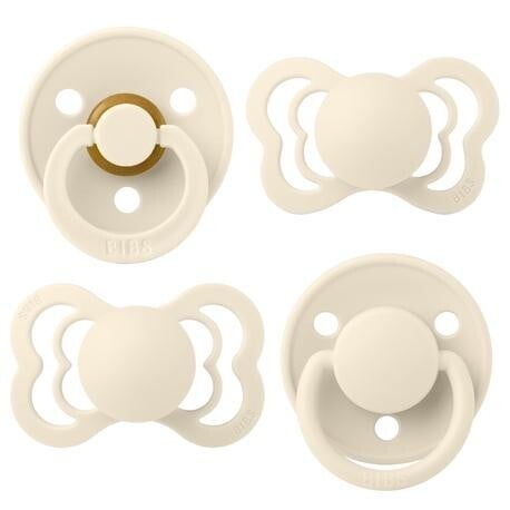 BIBS Pacifiers Try-it Collection Size 2 Ivory
