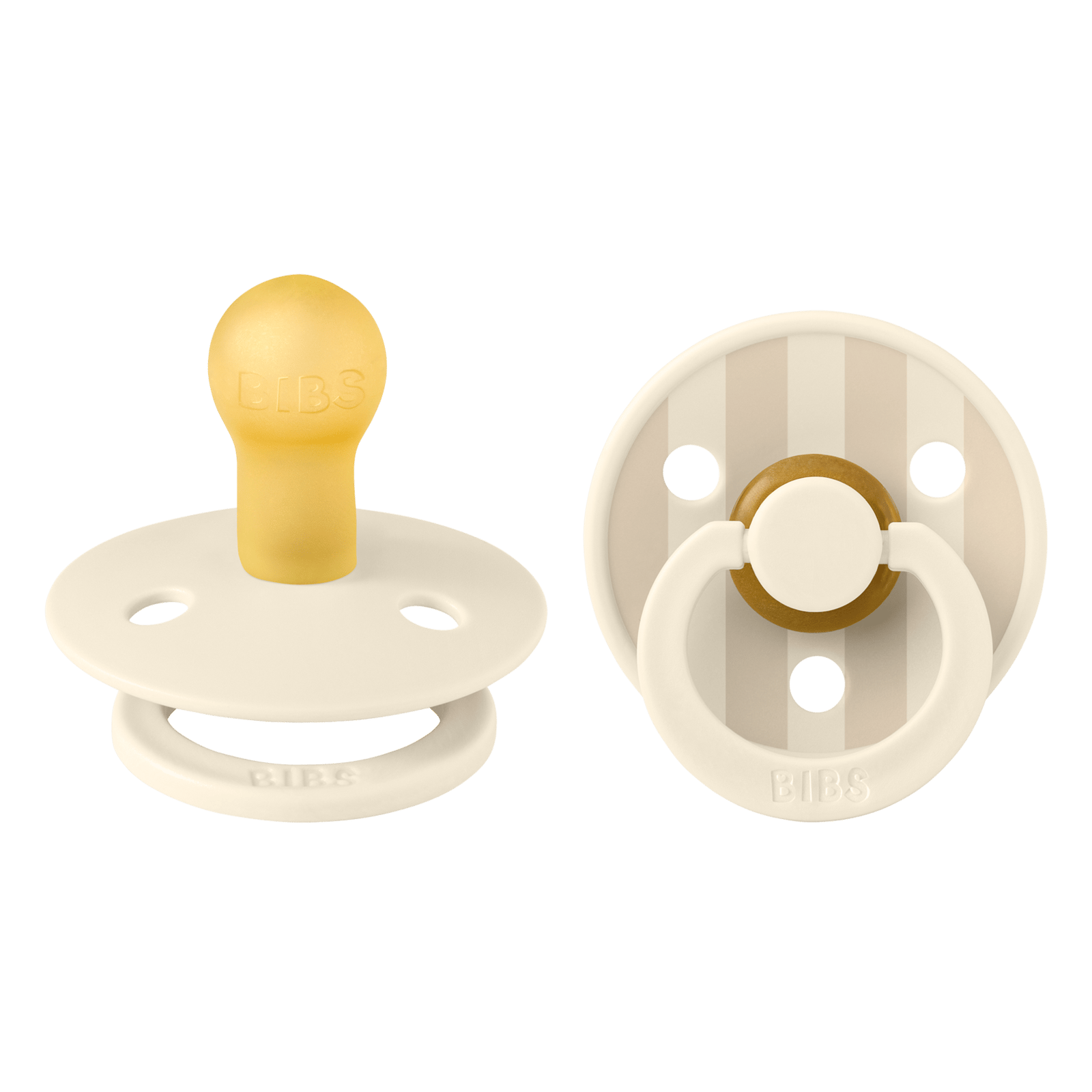 BIBS Pacifier Studio Colour Pin Latex Size 1 Ivory Vanilla Mix 2 st