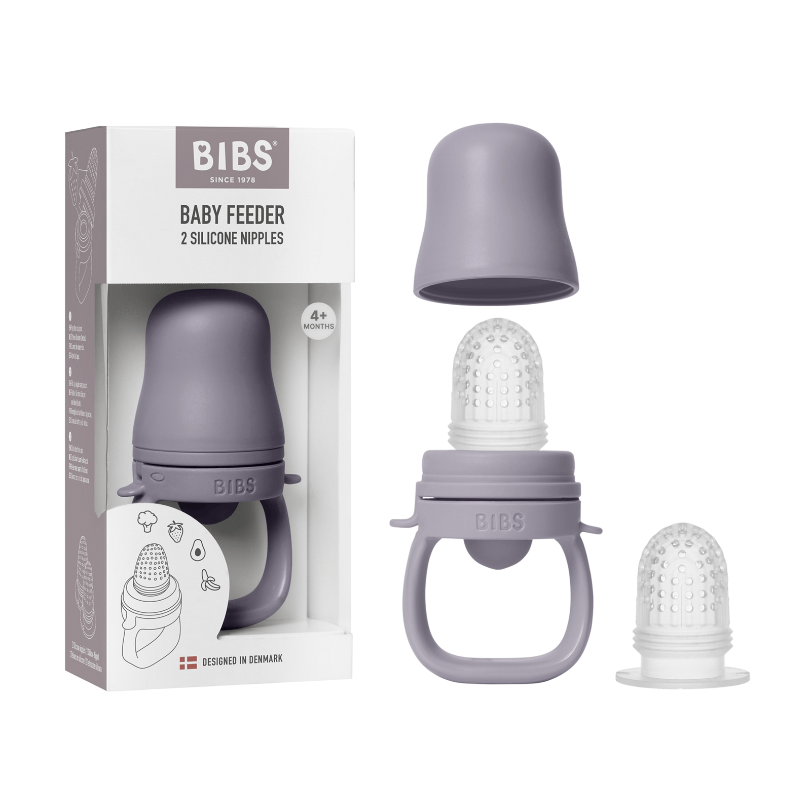 BIBS Baby Feeder Fossil Grey 1 st