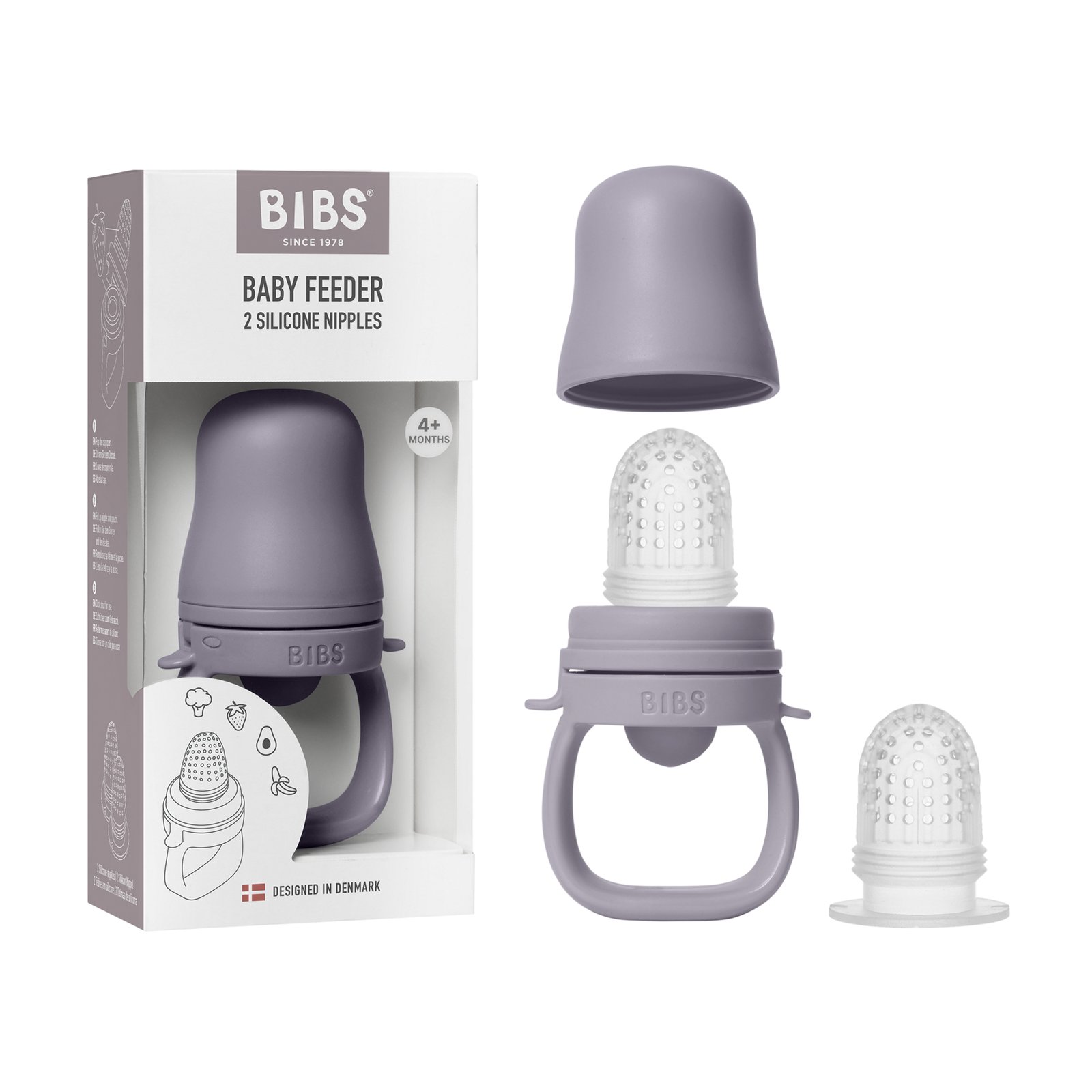 BIBS Baby Feeder Fossil Grey 1 st