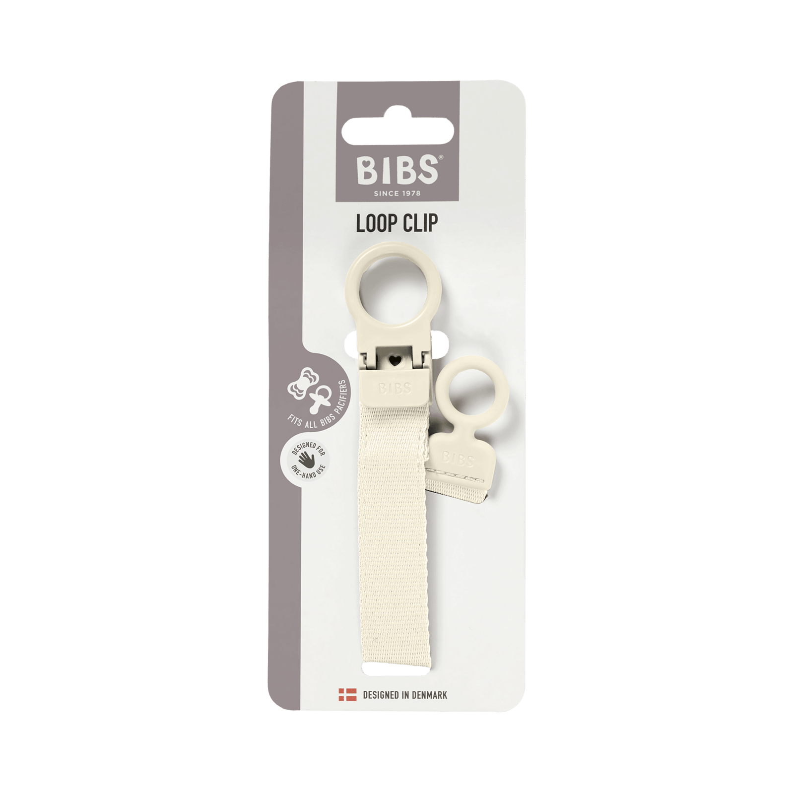 BIBS Napphållare Loop Ivory