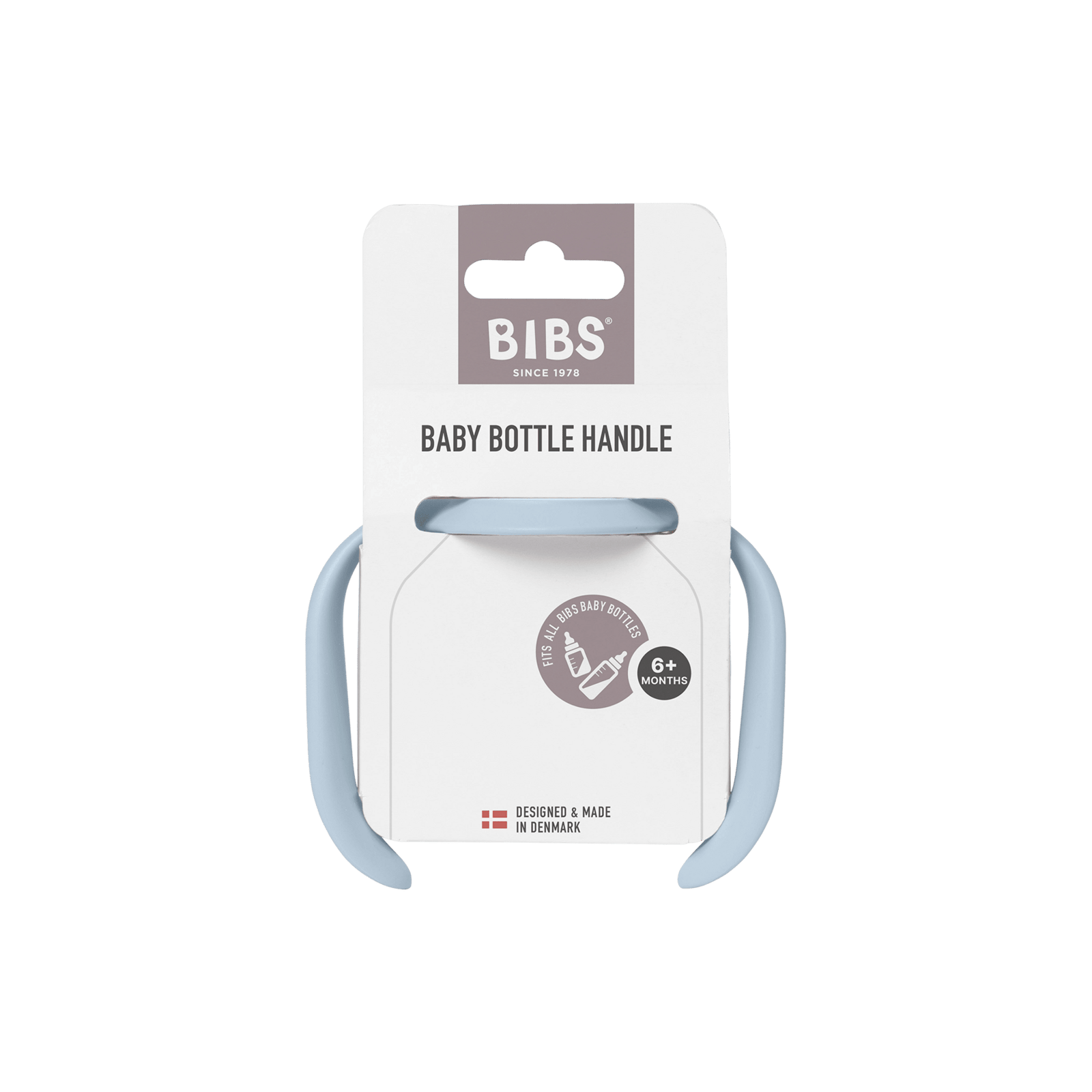 BIBS Baby Bottle Handle Baby Blue