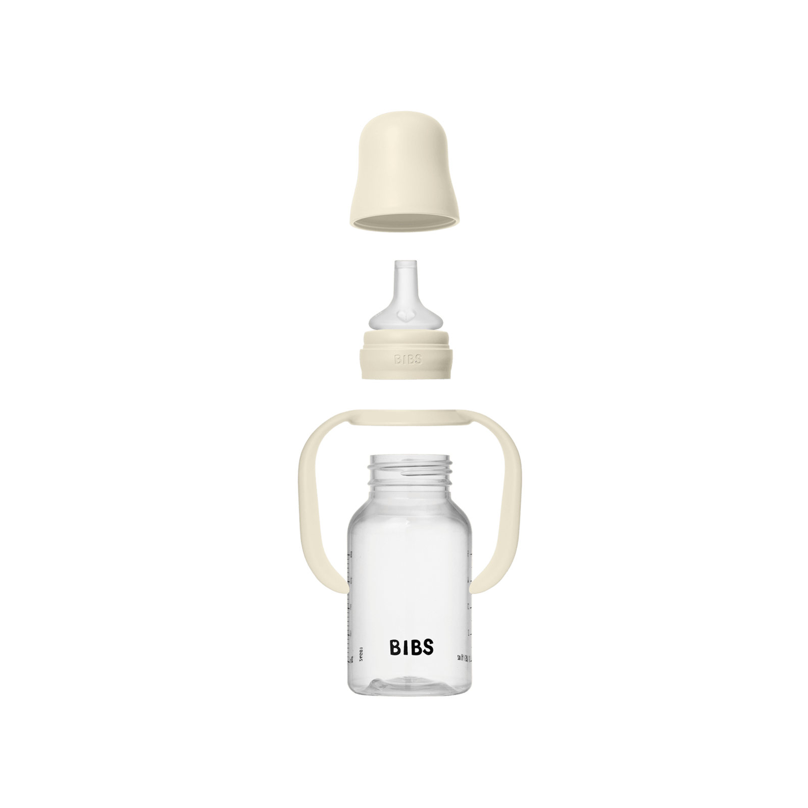 BIBS Baby Sippy Bottle Spout Silicone Ivory 150 ml 1 st
