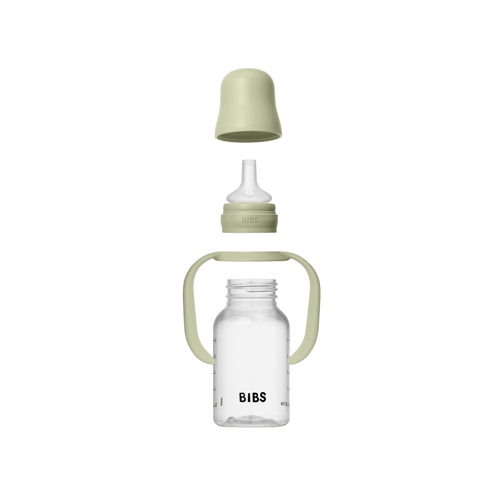 BIBS Baby Sippy Bottle Spout Silicone Sage 150 ml 1 st