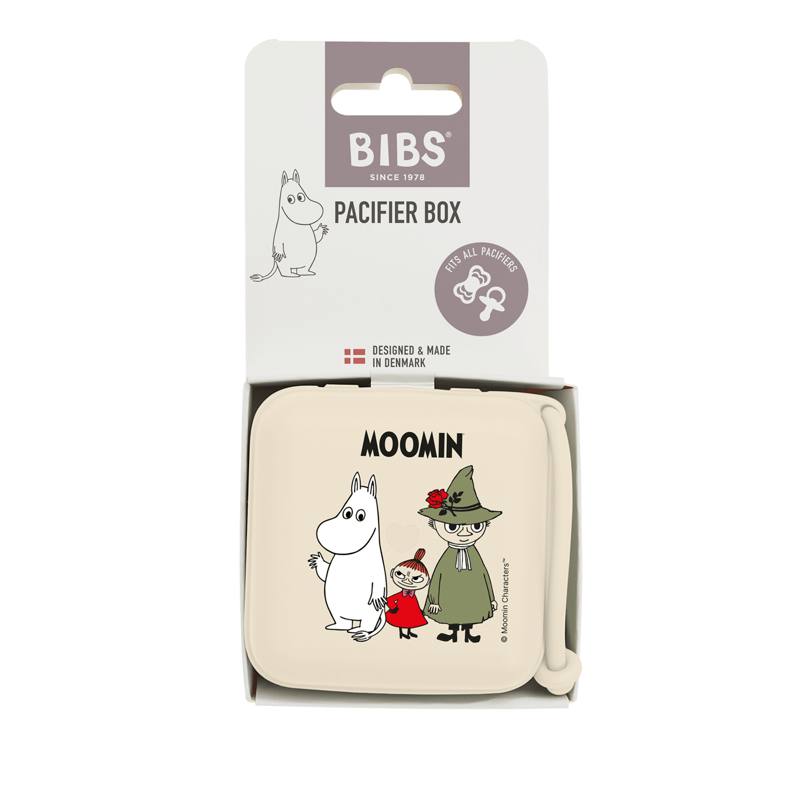 BIBS x Moomins Pacifier Box Ivory