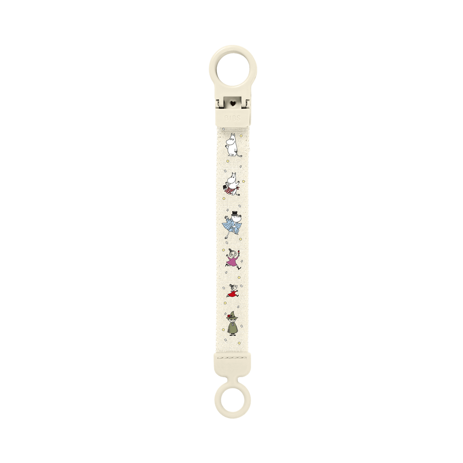 BIBS x Moomins Pacifier Clip Loop Ivory