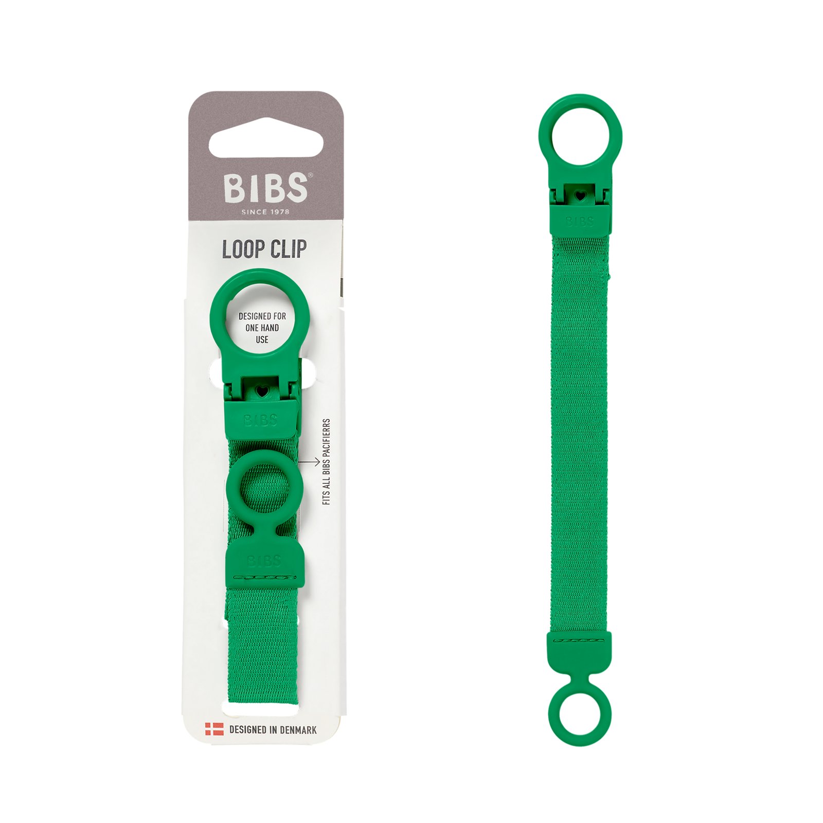 BIBS Pacifier Clip Loop Cactus