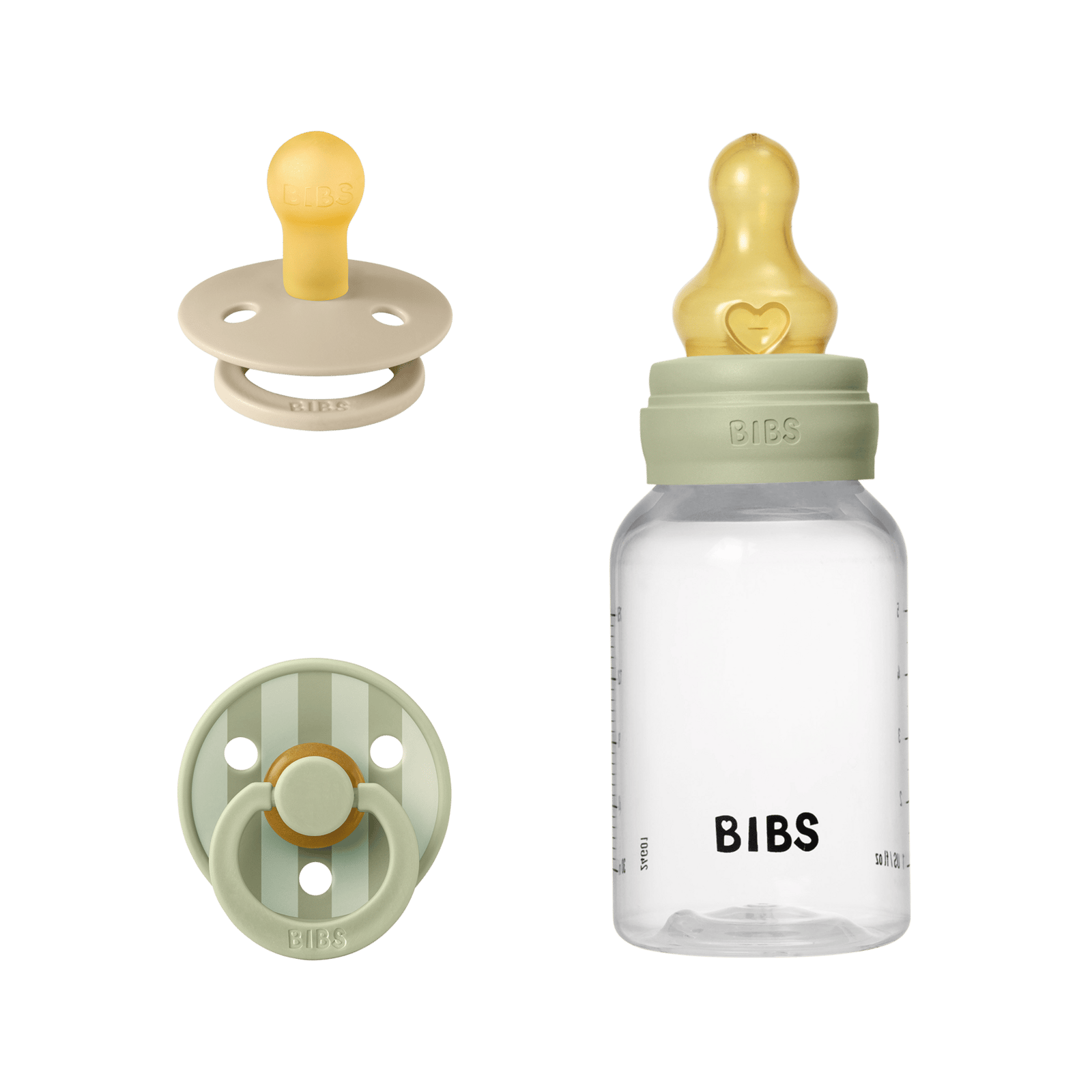 BIBS Gift Set Baby Sprinkle Sage 3 st