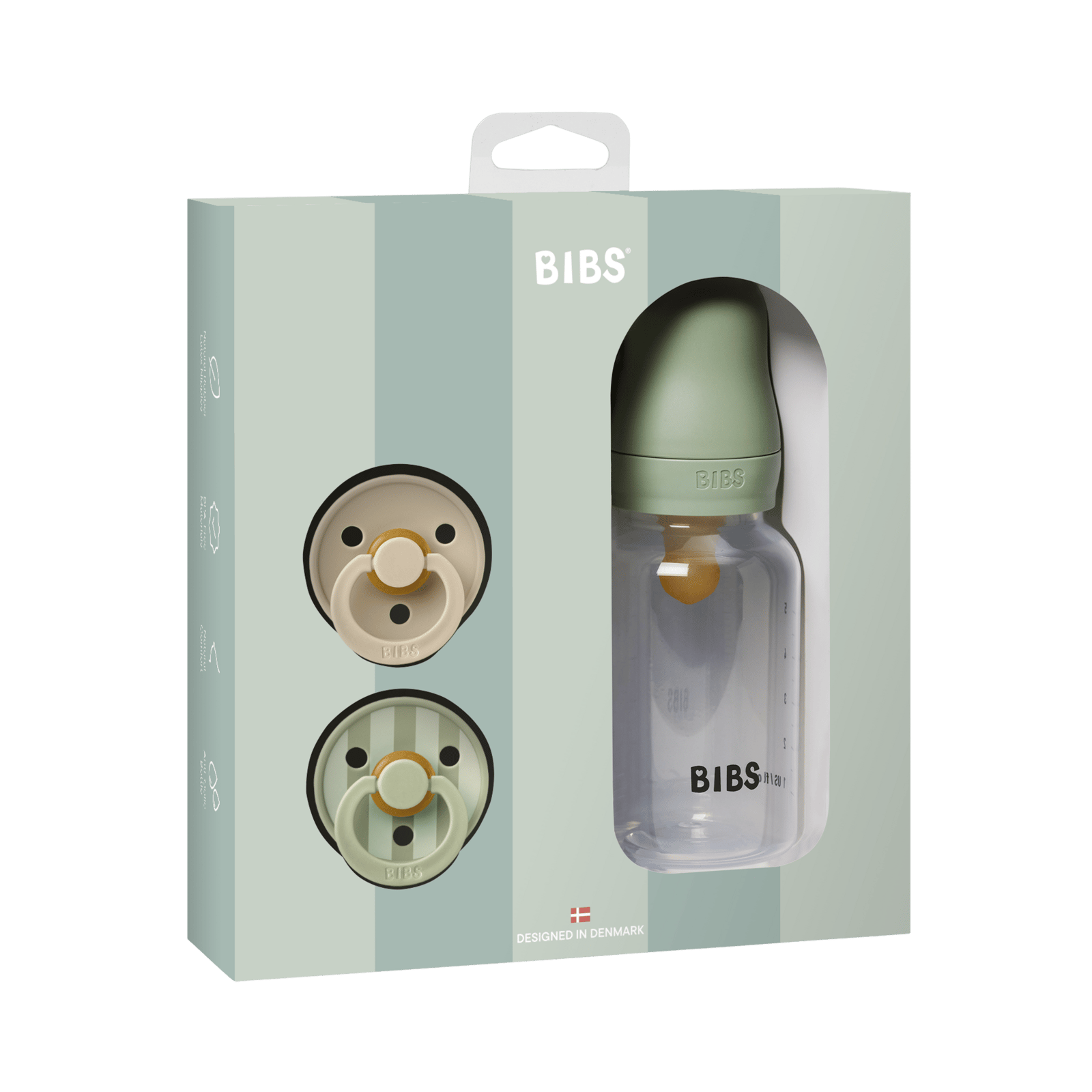 BIBS Gift Set Baby Sprinkle Sage 3 st