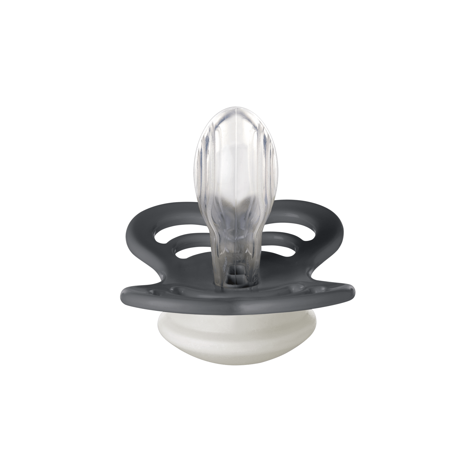 BIBS Pacifier Supreme Silicone 6+ månader Size 2 Iron GLOW