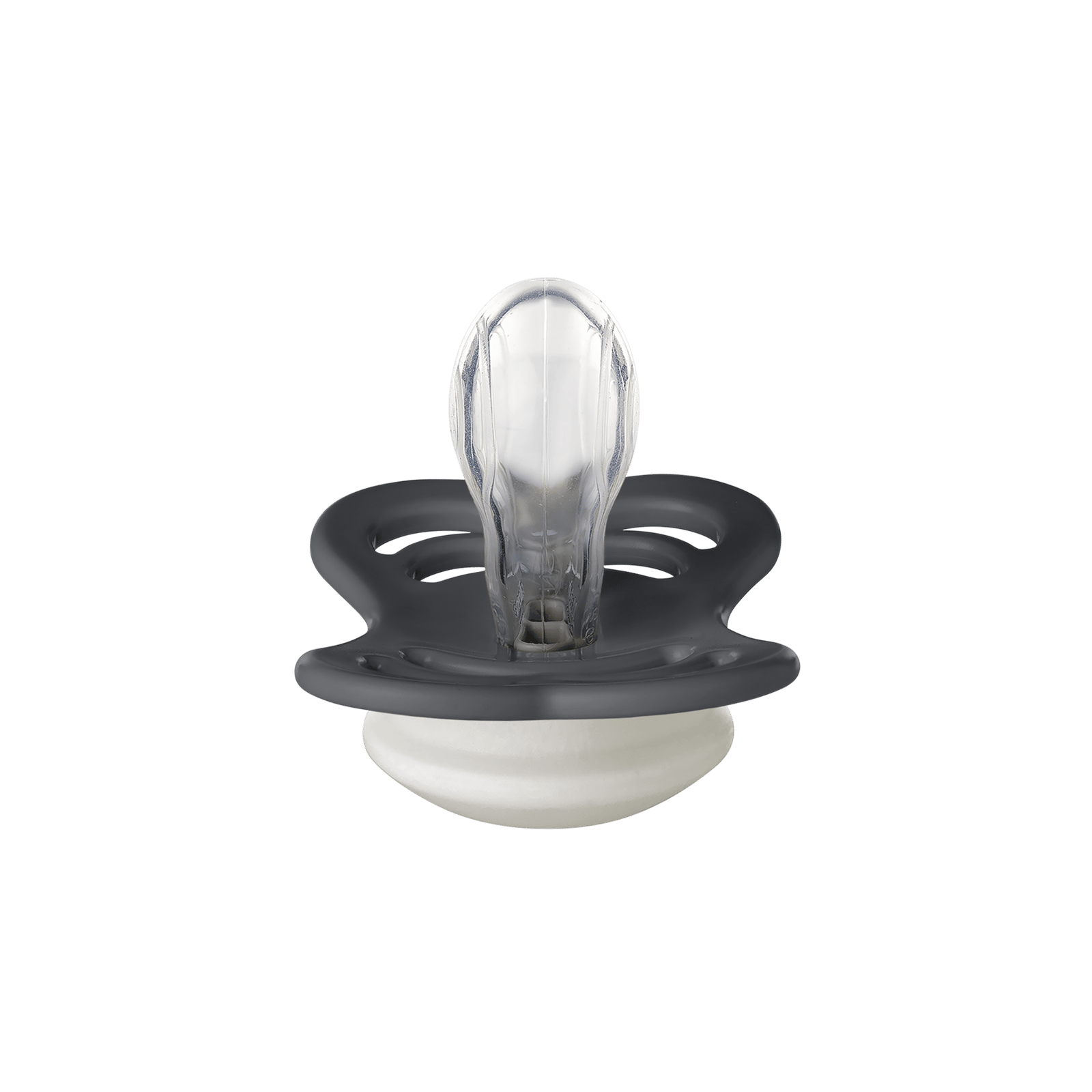 BIBS Pacifier Supreme Silicone 0+ månader Size 1 Iron GLOW