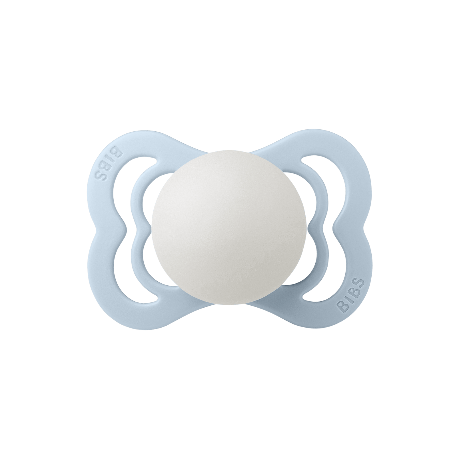 BIBS Pacifier Supreme Silicone 0+ månader Size 1 Baby Blue GLOW