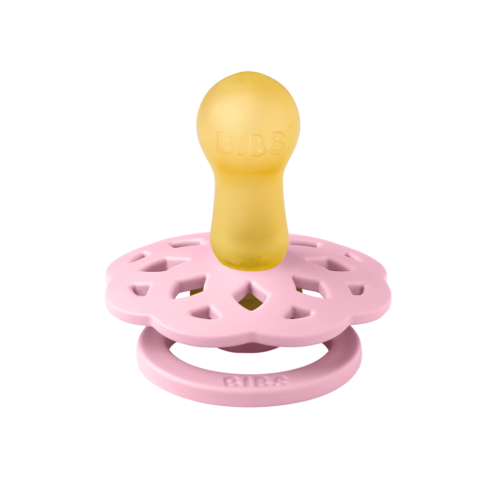 BIBS Pacifier Boheme Latex 6+ månader Size 2 Baby Pink