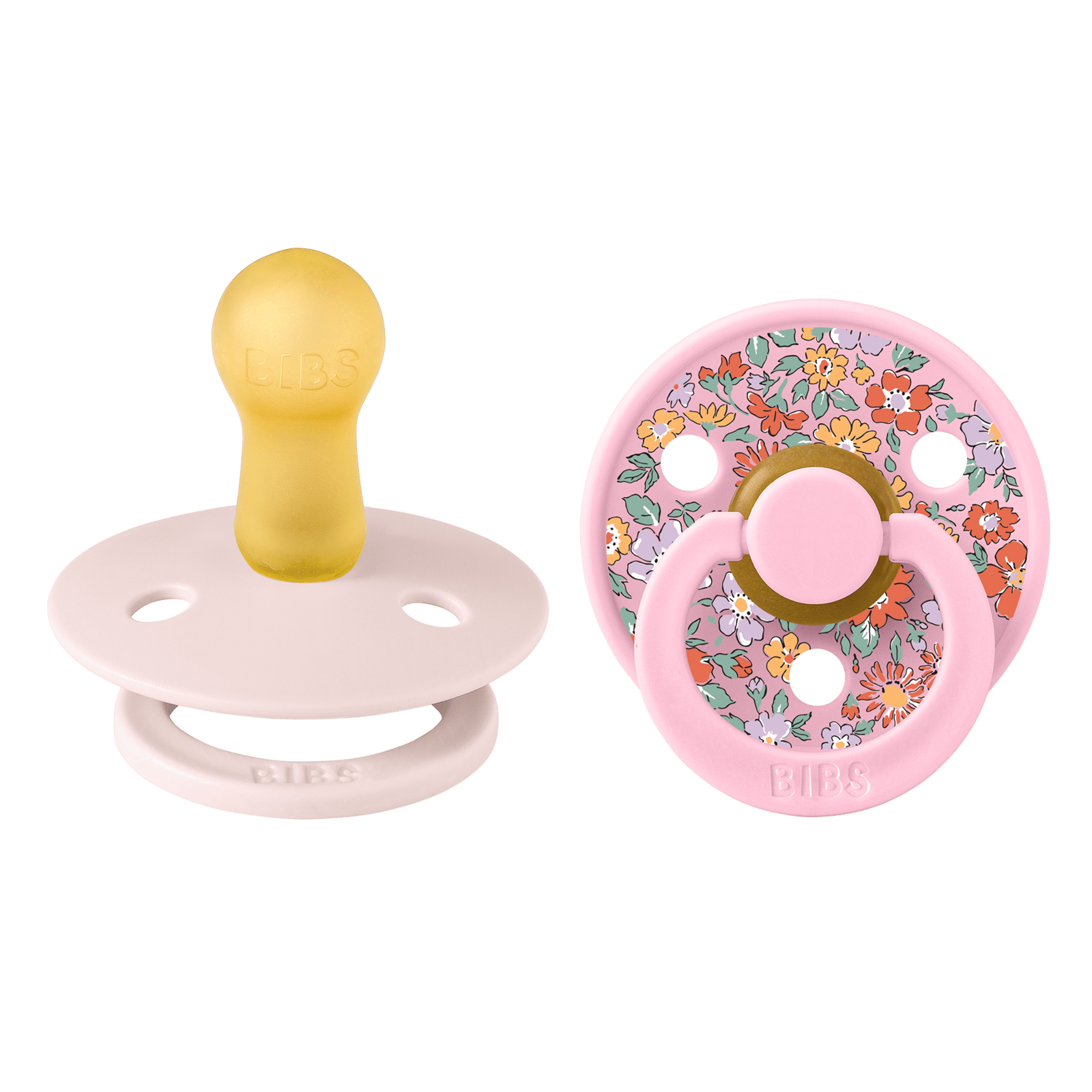 BIBS x Liberty Pacifier Colour Oscar Meadow Latex 6+ månader Size 2 Petal Mix 2 st