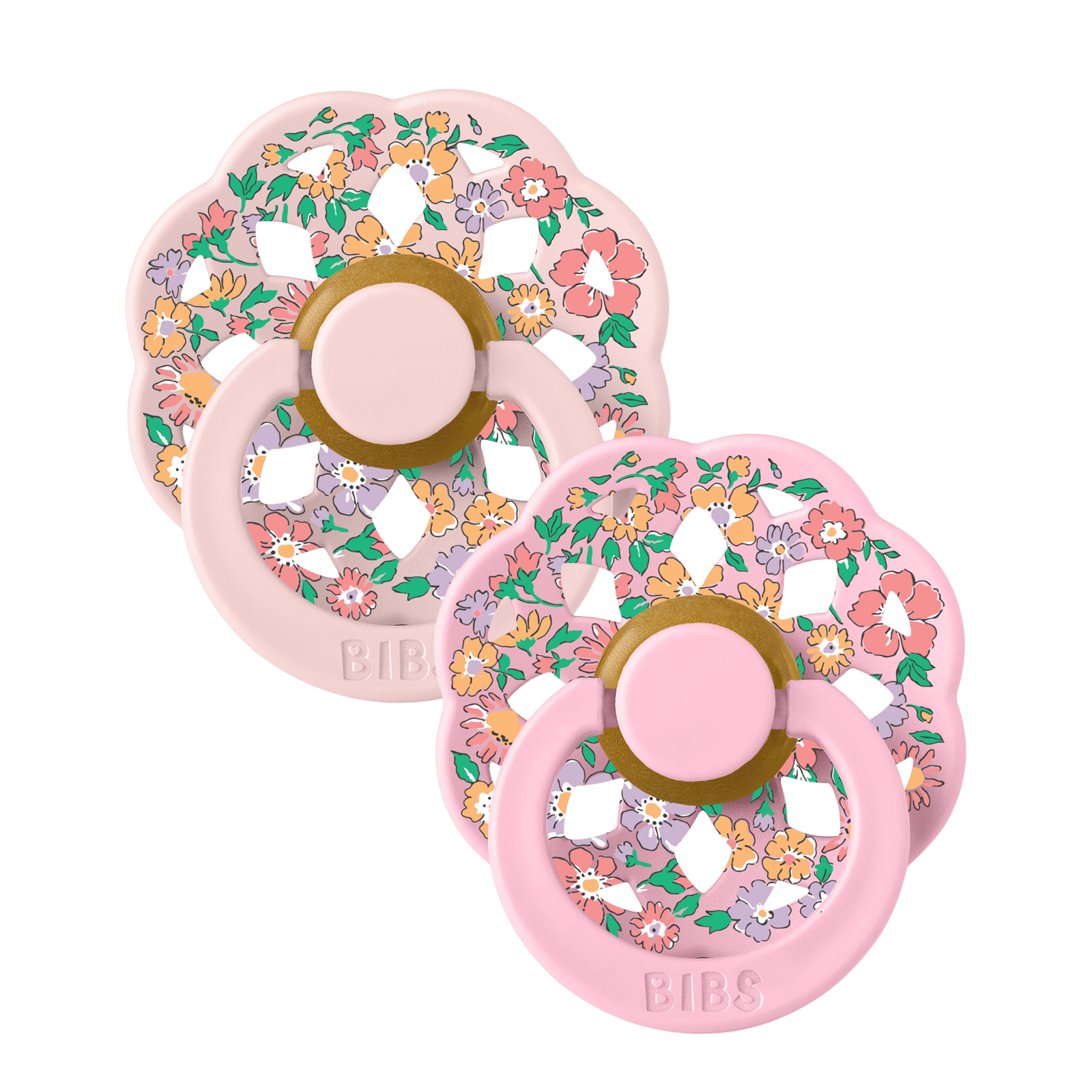 BIBS x Liberty Pacifier Boheme Oscar Meadow Latex 0+ månader Size 1 Blossom Mix 2 st