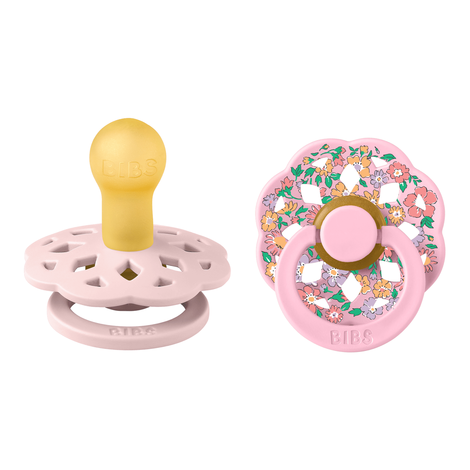 BIBS x Liberty Pacifier Boheme Oscar Meadow Latex 0+ månader Size 1 Blossom Mix 2 st