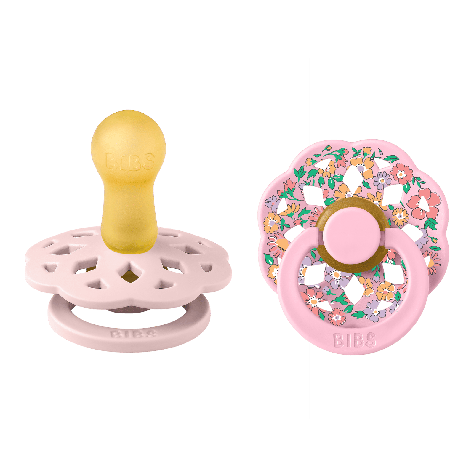 BIBS x Liberty Pacifier Boheme Oscar Meadow Latex 6+ månader Size 2 Blossom Mix 2 st