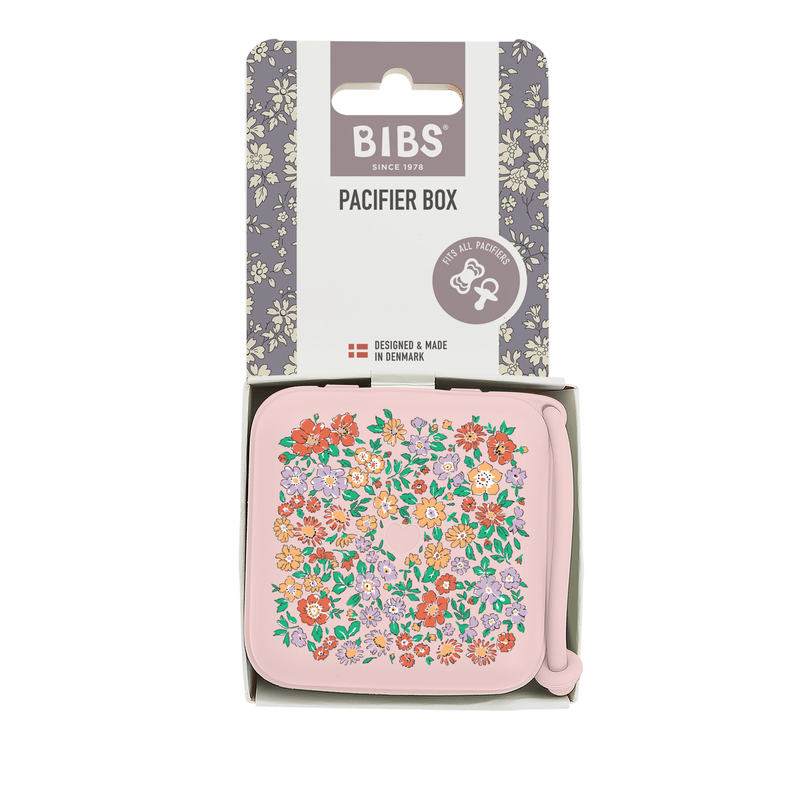 BIBS x Liberty Pacifier Box Oscar Meadow Blossom