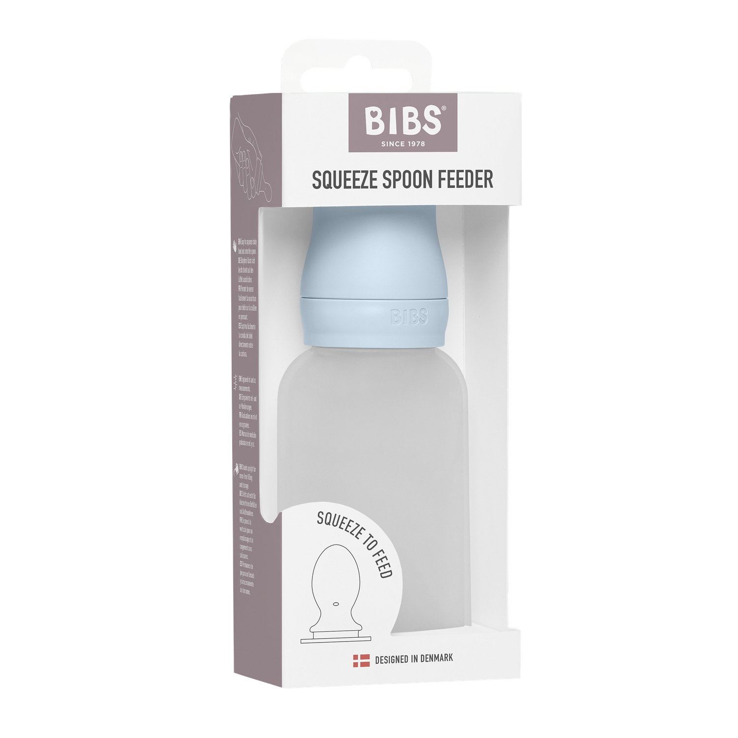 BIBS Spoon Feeder Squeeze Baby Blue