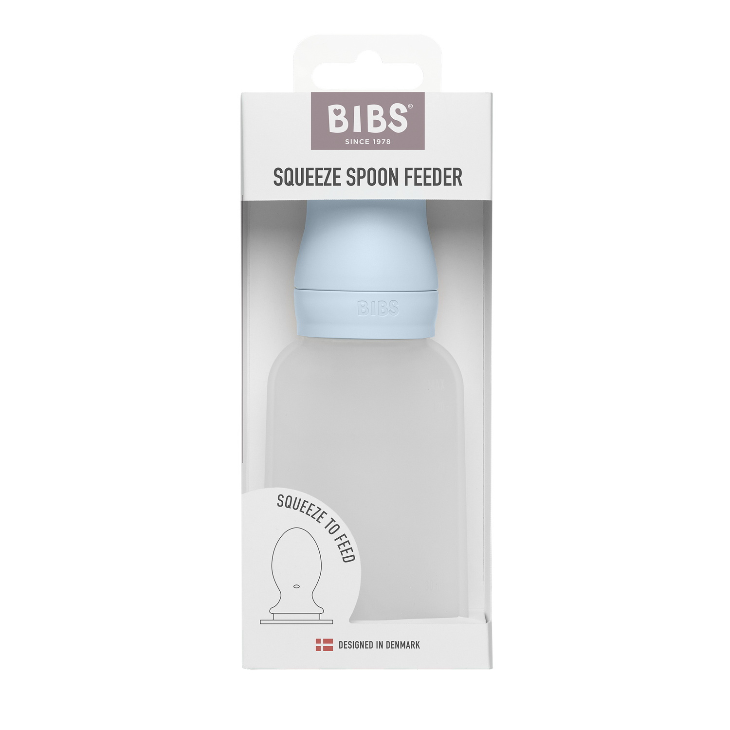 BIBS Spoon Feeder Squeeze Baby Blue