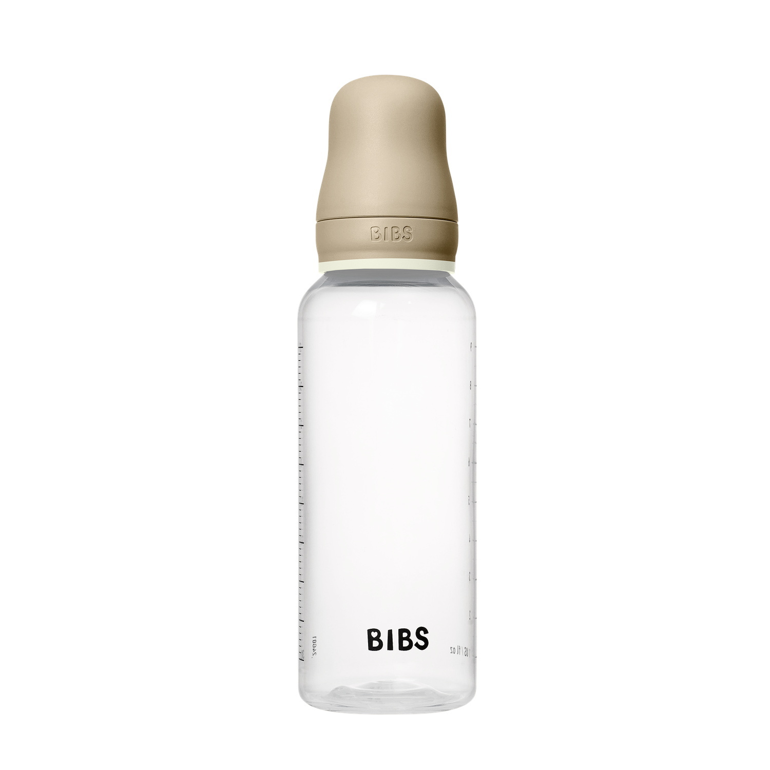 BIBS Baby Bottle Round Latex 1 pack 270 ml Medium Flow Vanilla GLOW