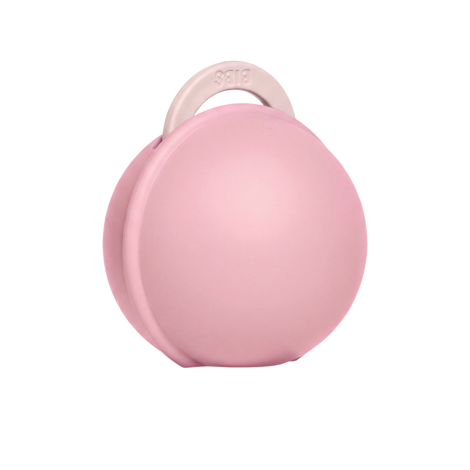 BIBS Colour Pacifier Round Latex Size 1 Petal & BIBS Pacifier Case Mini Baby Pink