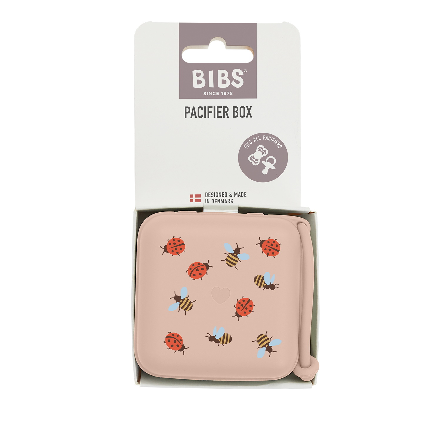 BIBS Studio Pacifier Box Ladybug Bumblebee Mix Blush