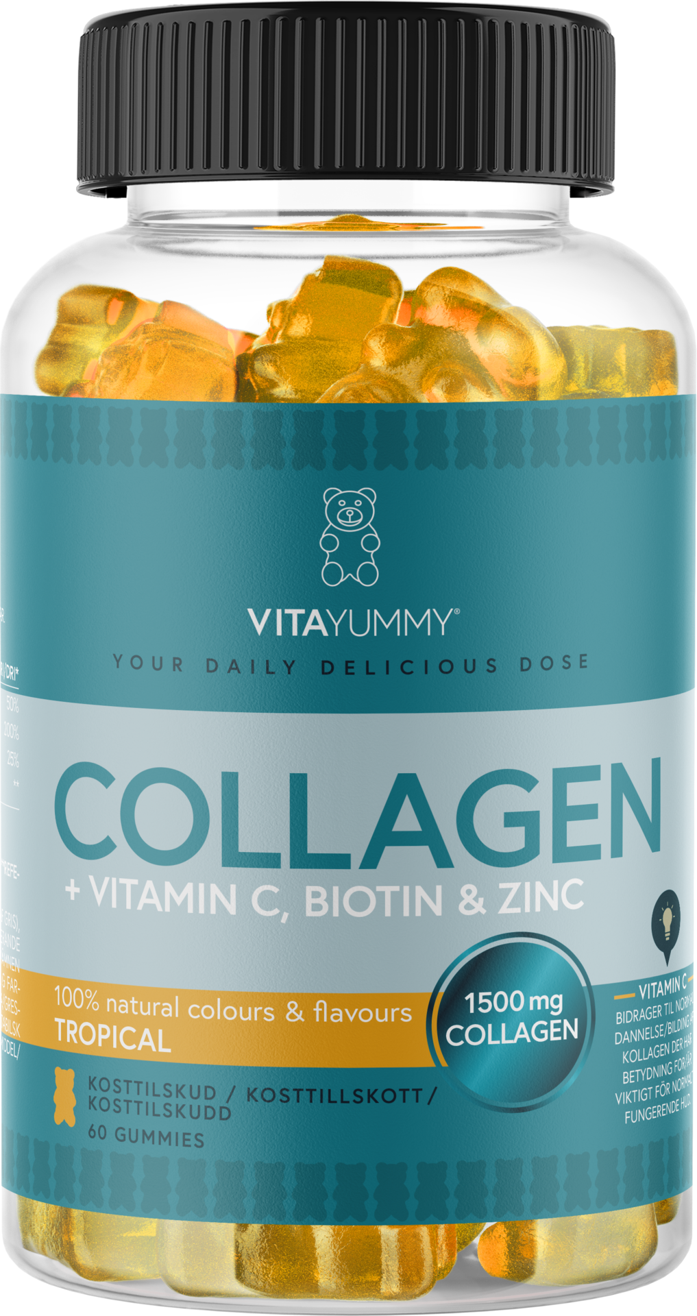 VitaYummy Collagen Vitamin Tropical 60 tuggtabletter