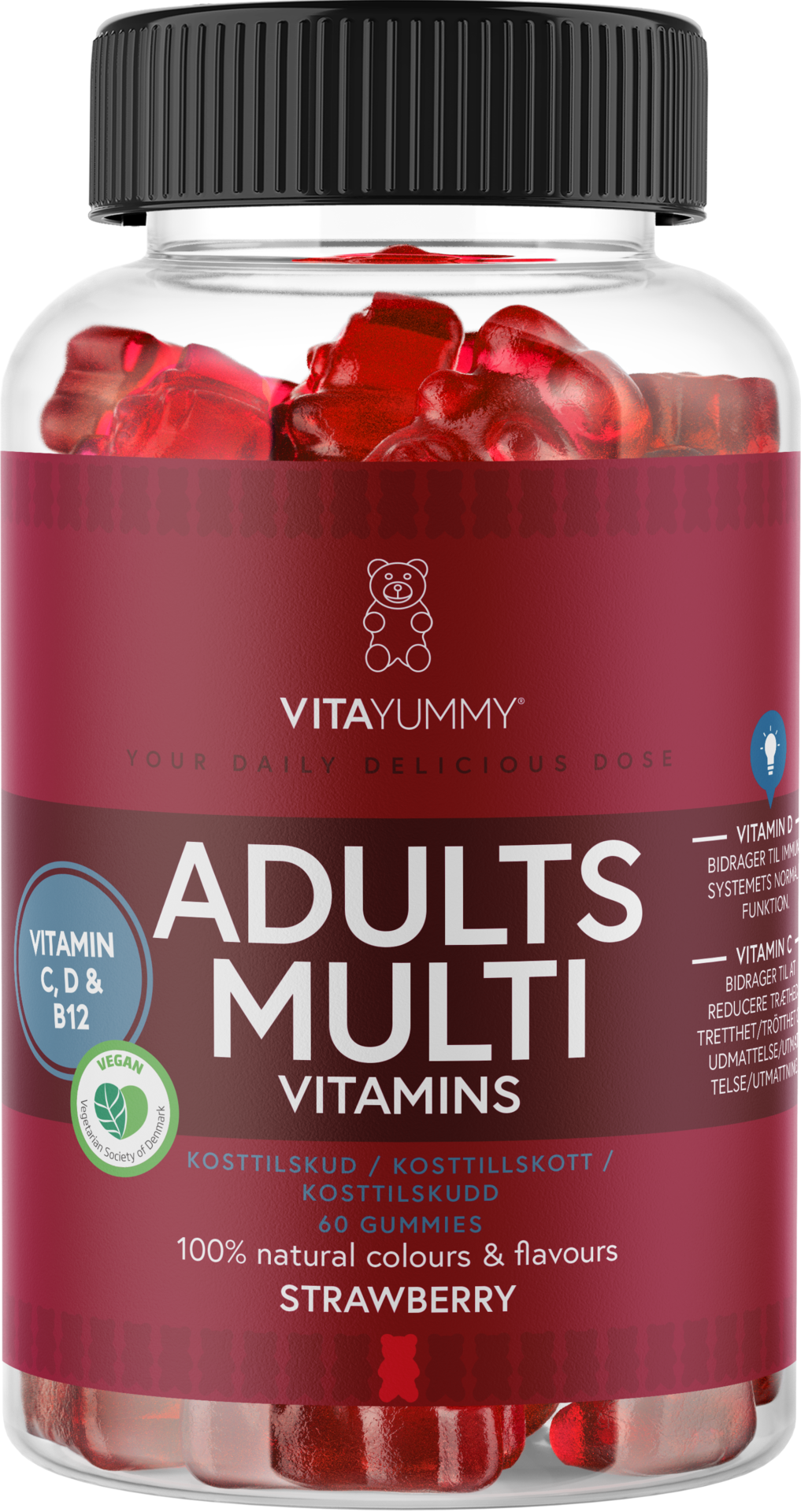 VitaYummy Adults Multivitamin Strawberry 60 tuggtabletter
