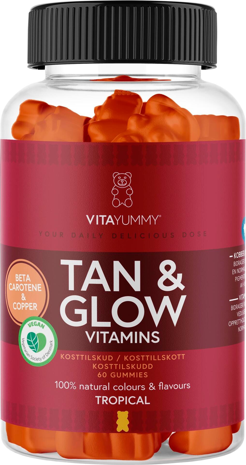 VitaYummy Tan & Glow Tropical 60 tuggtabletter