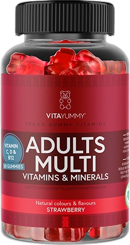 VitaYummy Adults Multi Strawberry Tuggtabletter - 60 st