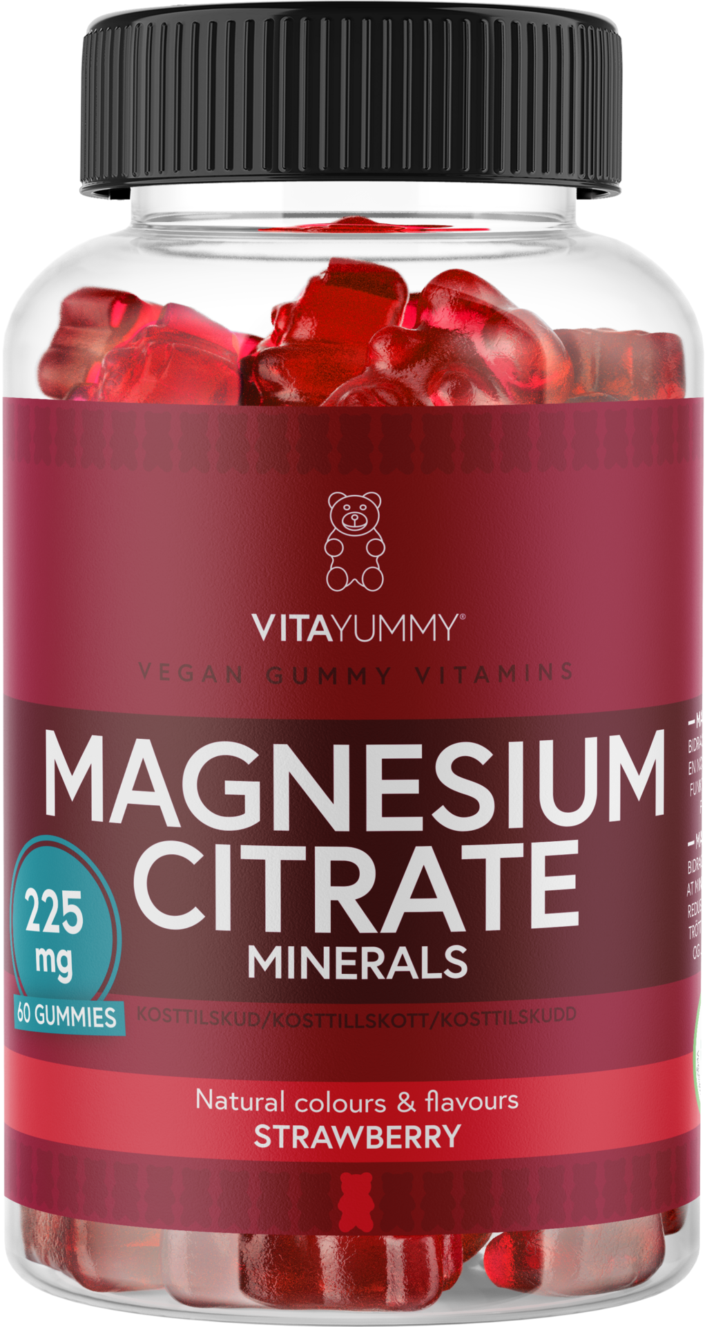 VitaYummy Magnesium Citrate Strawberry 60 st