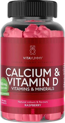 VitaYummy Calcium & D Raspberry Tuggtabletter - 60 st