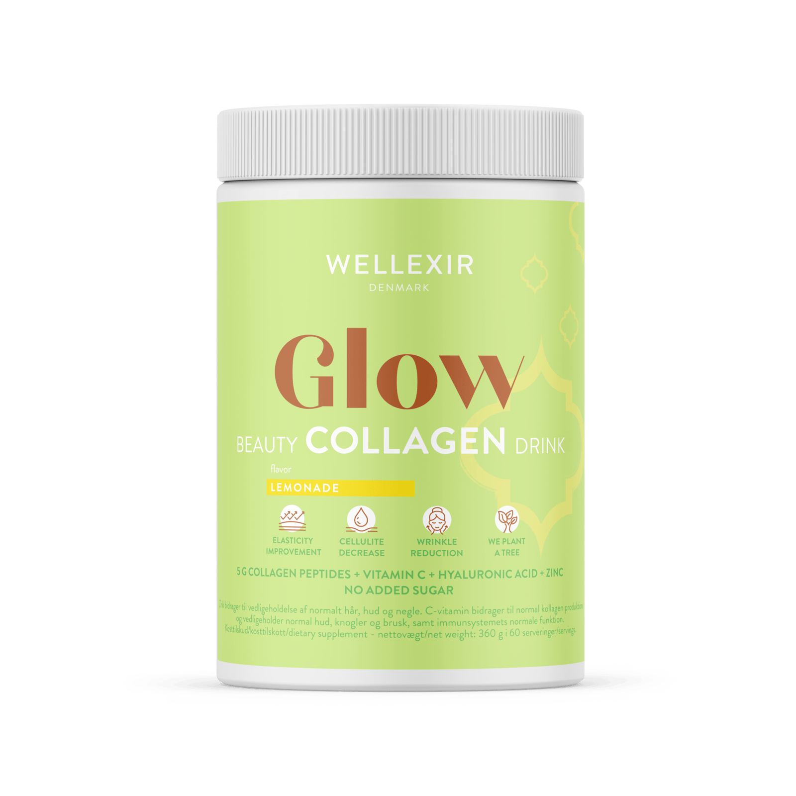 Wellexir Glow Beauty Drink Lemonade 360 g