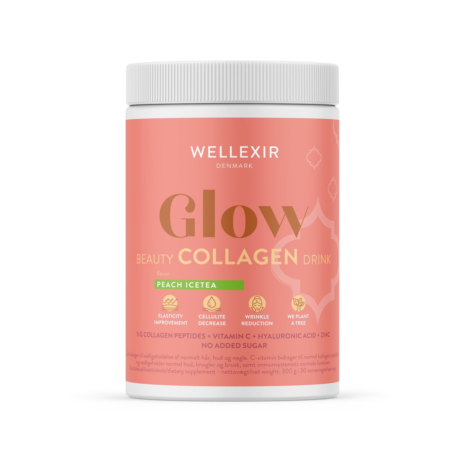 Wellexir Glow Beauty Drink Peach Ice Tea 360 g