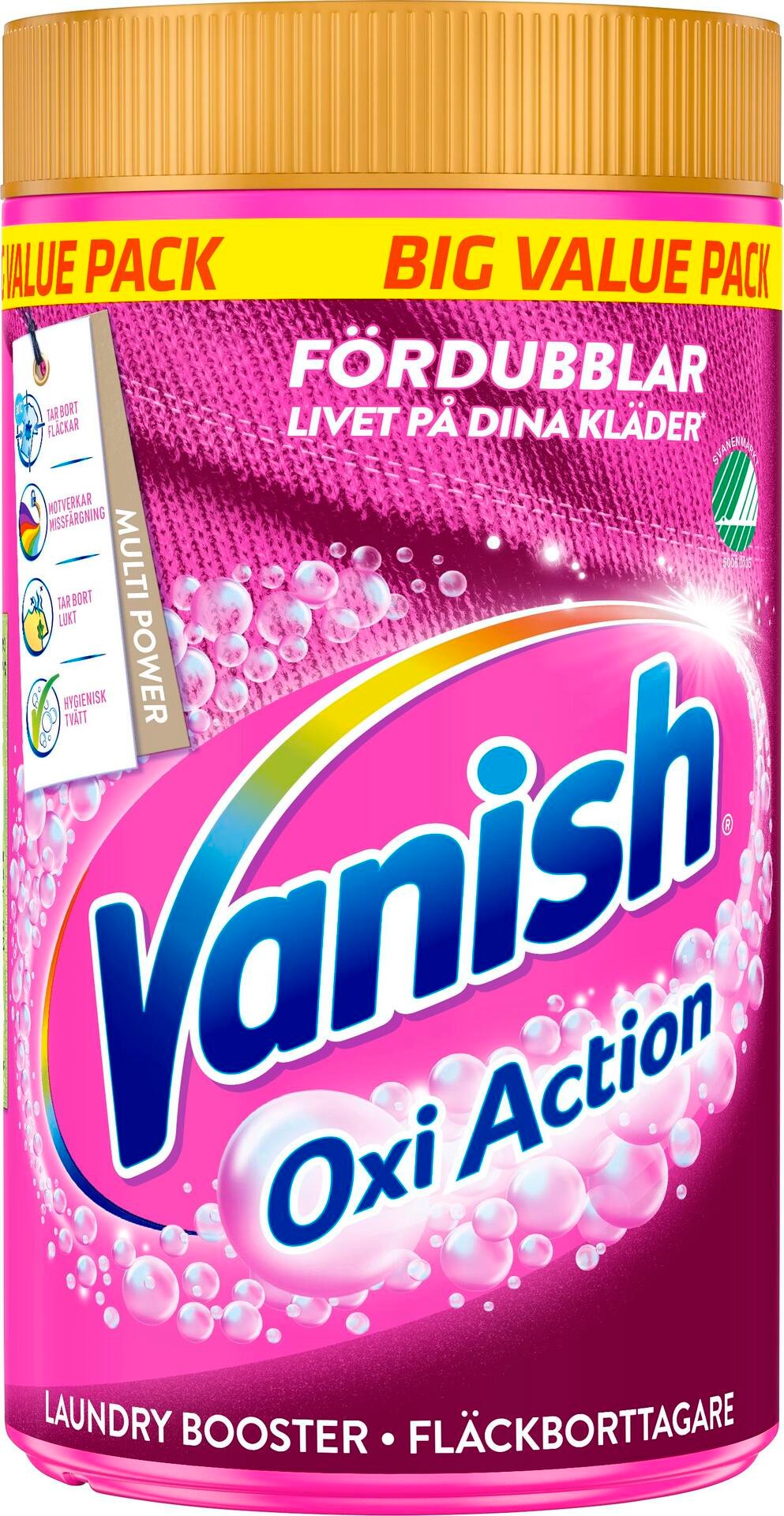 Vanish Pink Laundry Booster Fläckborttagningspulver 1400 g