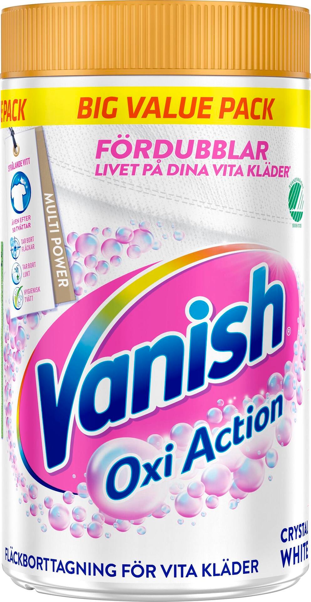 Vanish White Laundry Booster Fläckborttagningspulver 1400 g