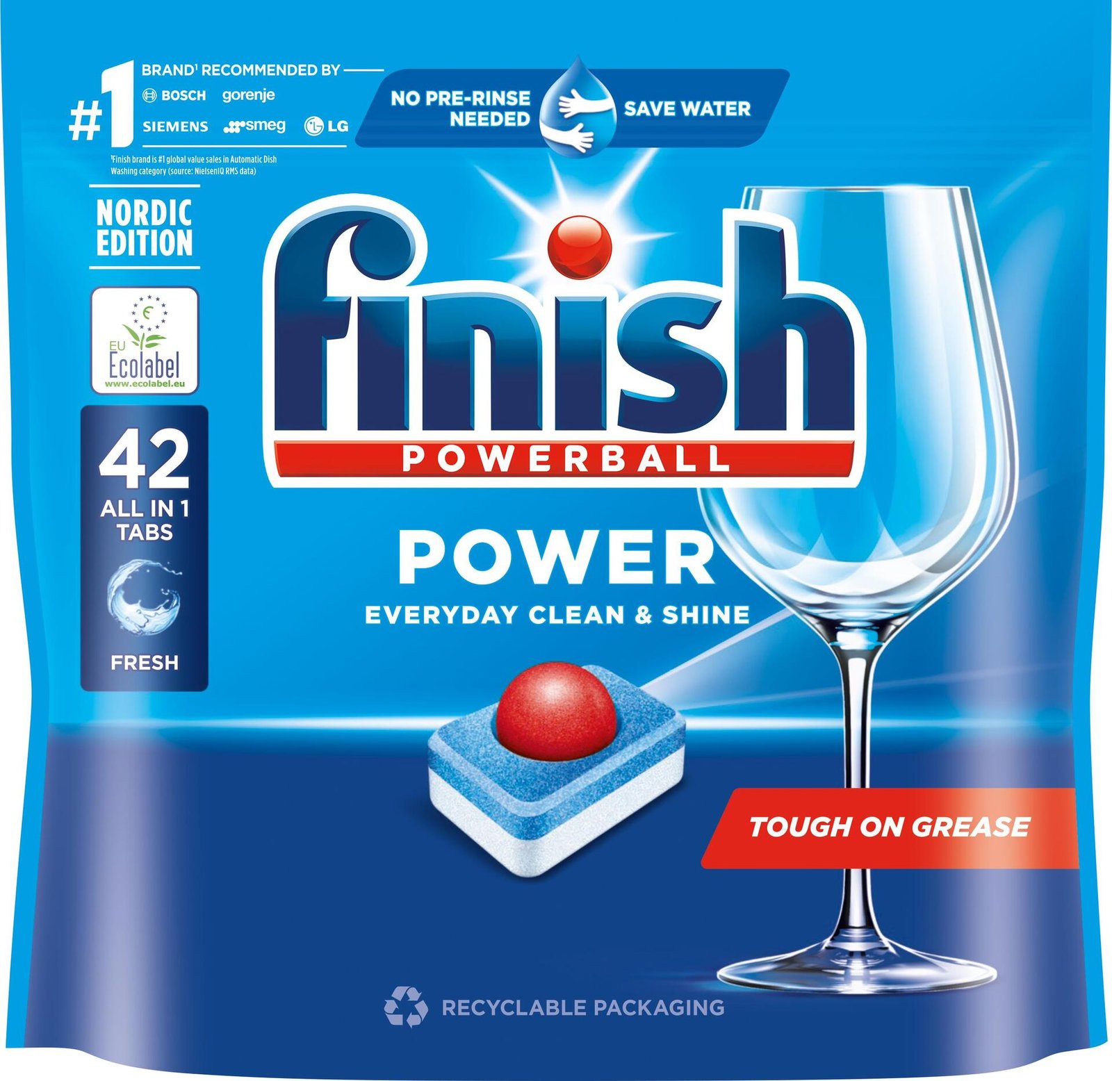 Finish Power All in One Maskindisktabletter 42 st