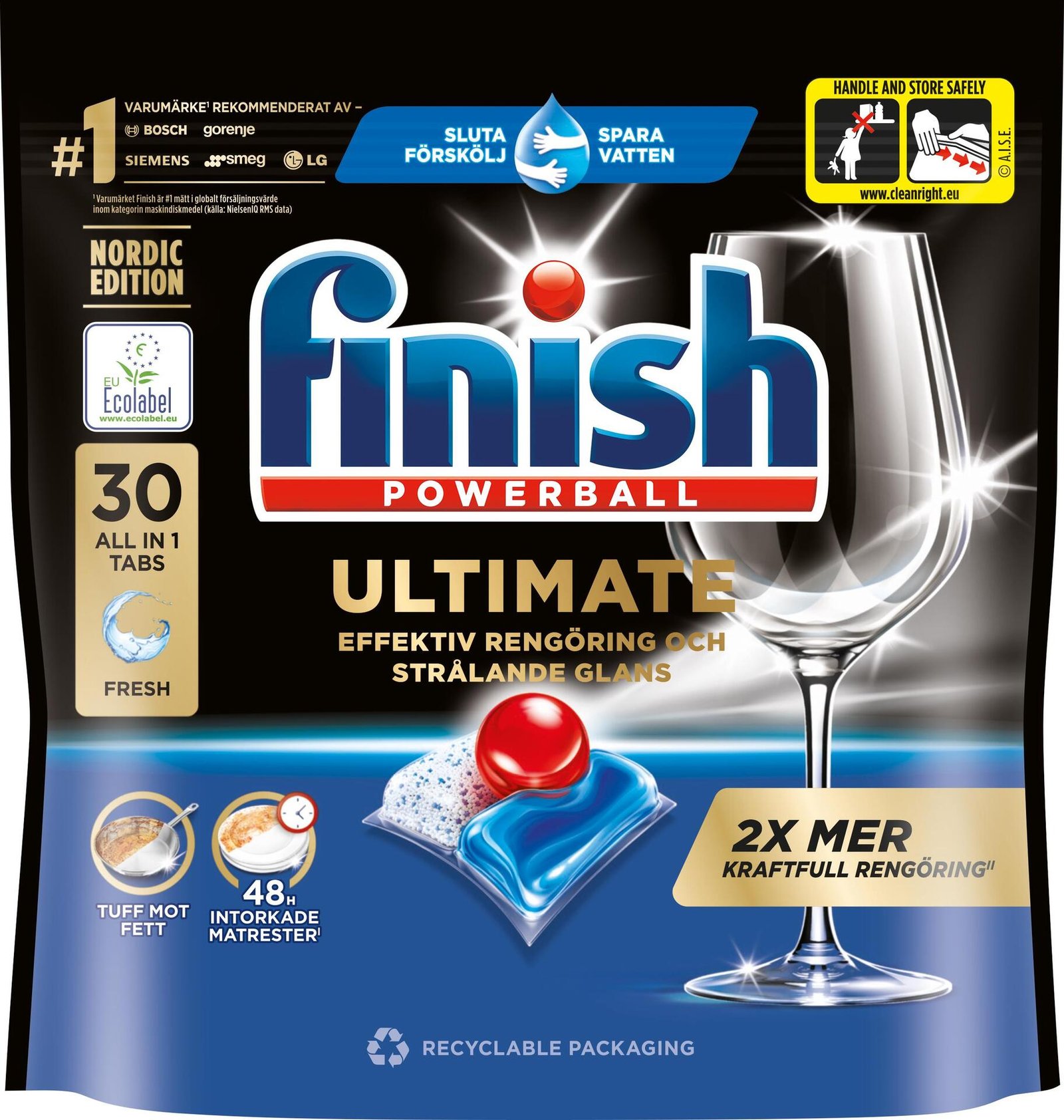 Finish Ultimate All in One Maskindisktabletter 30 st