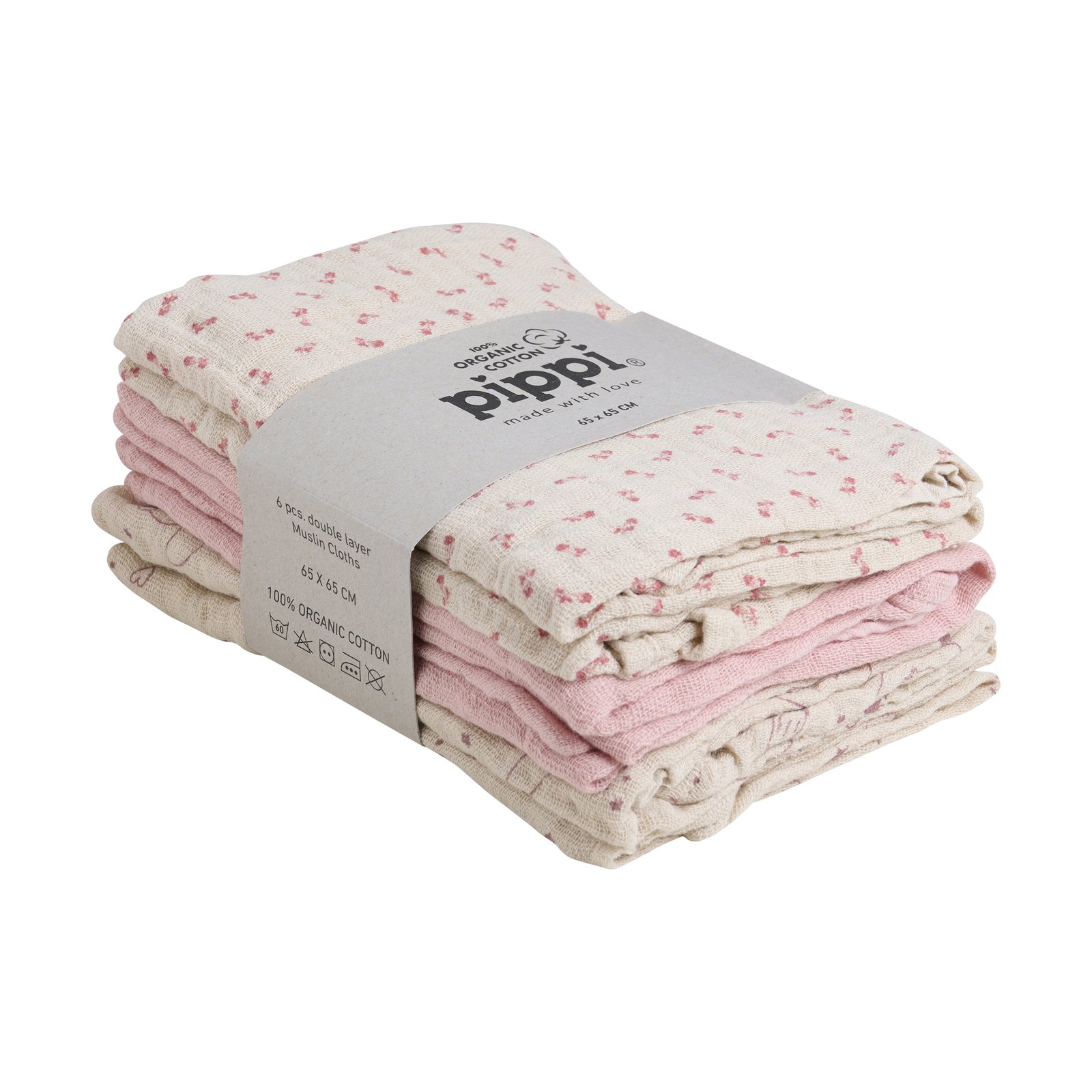 Pippi Muslinfilt Sheer Bliss Mix 6 st