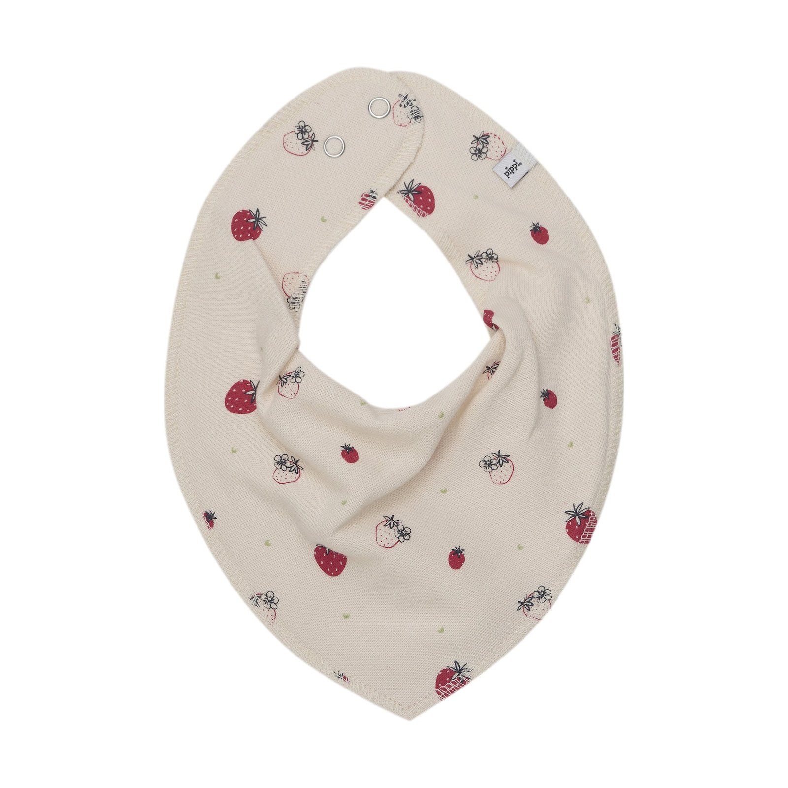Pippi Bandana Bib True Red Mix 3 st - olika mönster