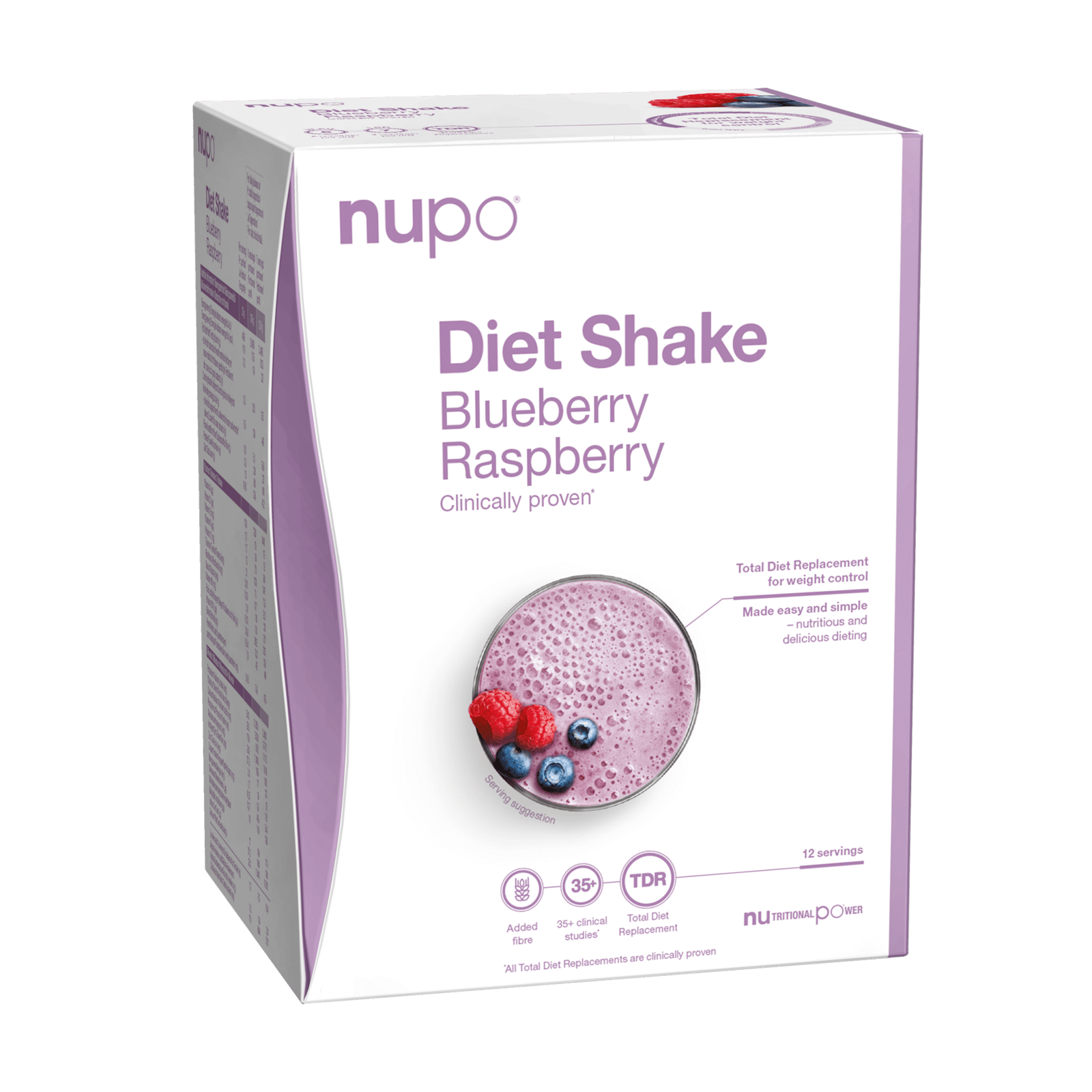Nupo Diet Shake Blåbär Hallon 12 portioner