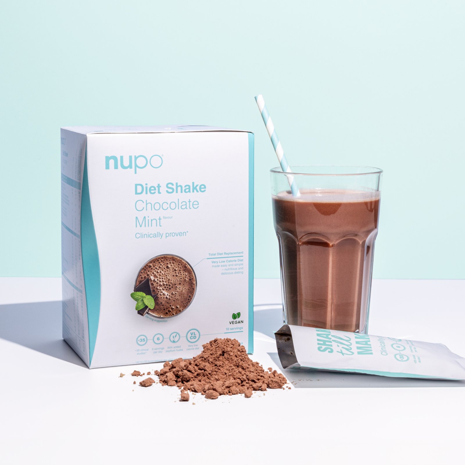 Nupo Diet Shake Choklad Mint 10 portioner