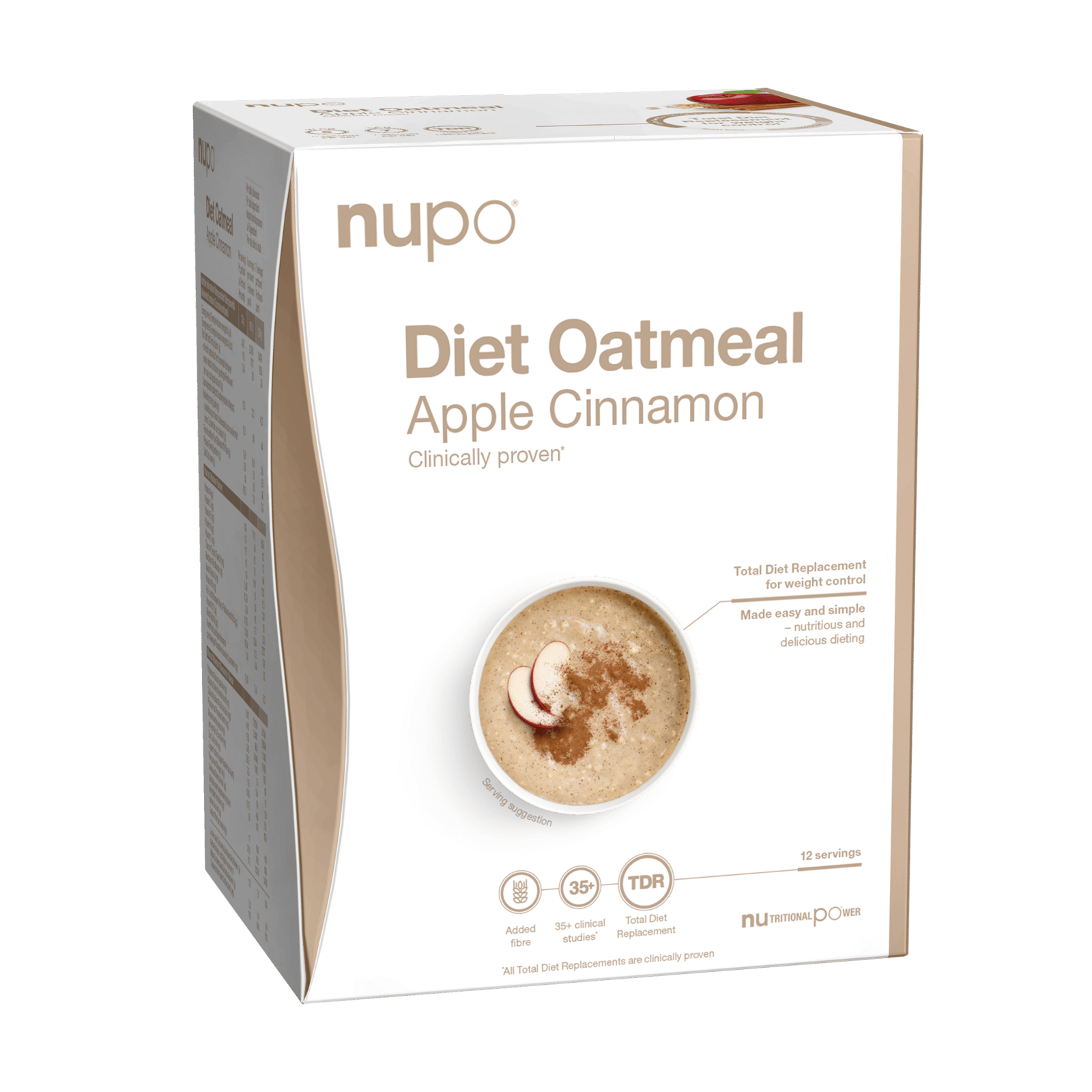 Nupo Diet Oatmeal Äpple Kanel 12 portioner