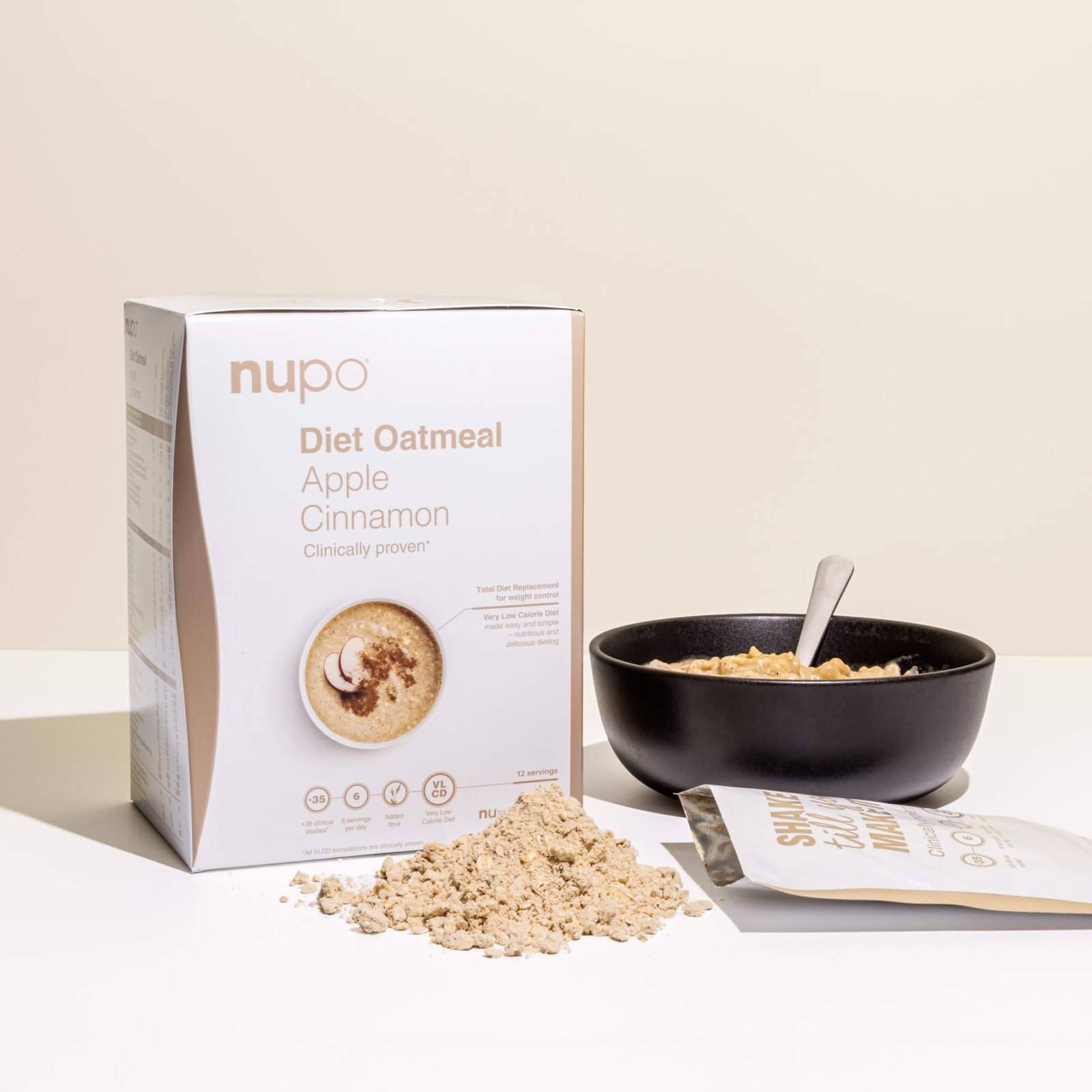 Nupo Diet Oatmeal Äpple Kanel 12 portioner
