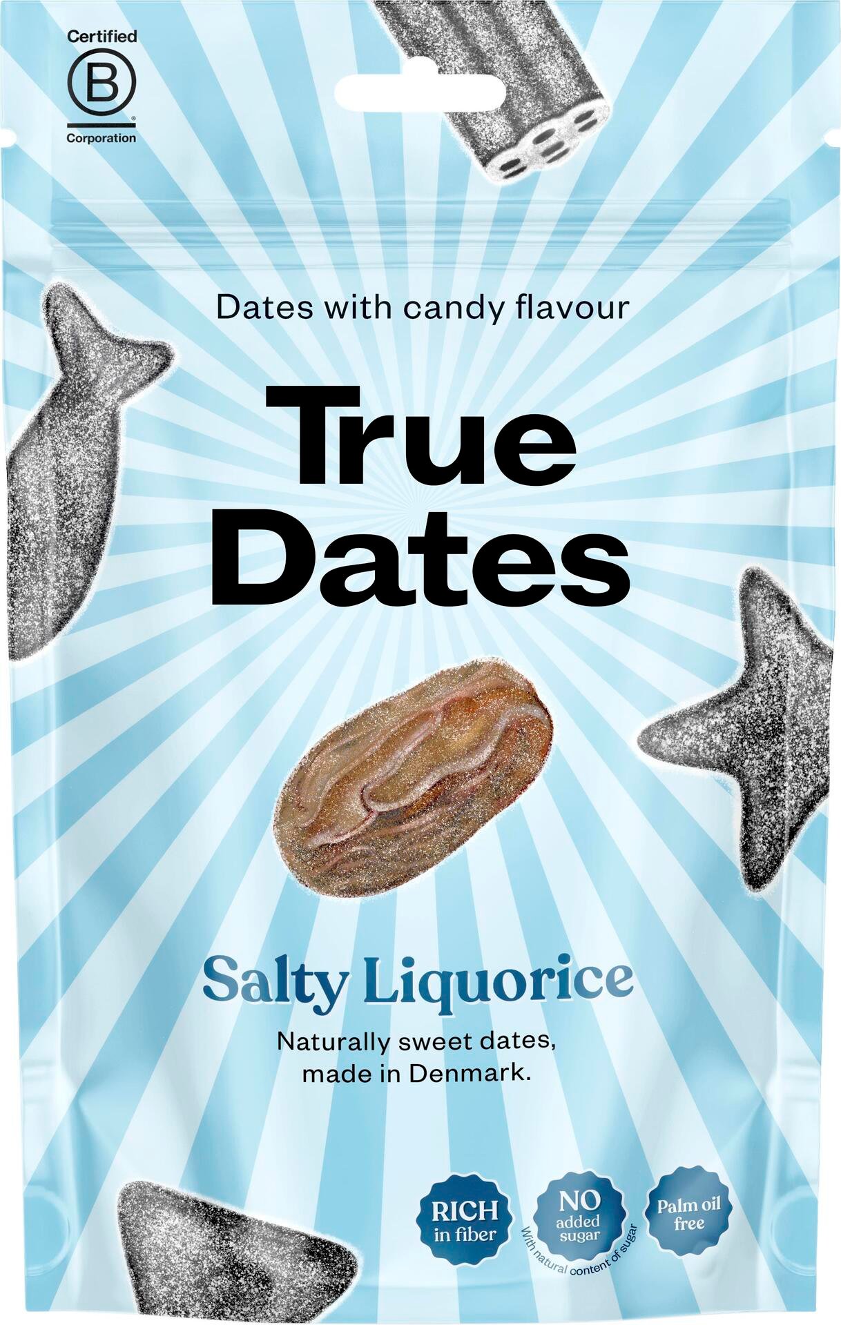 True Dates Salty Liquorice 100g