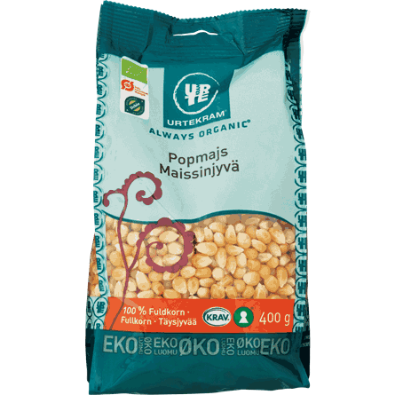 Urtekram Food Popcornmajs 400g