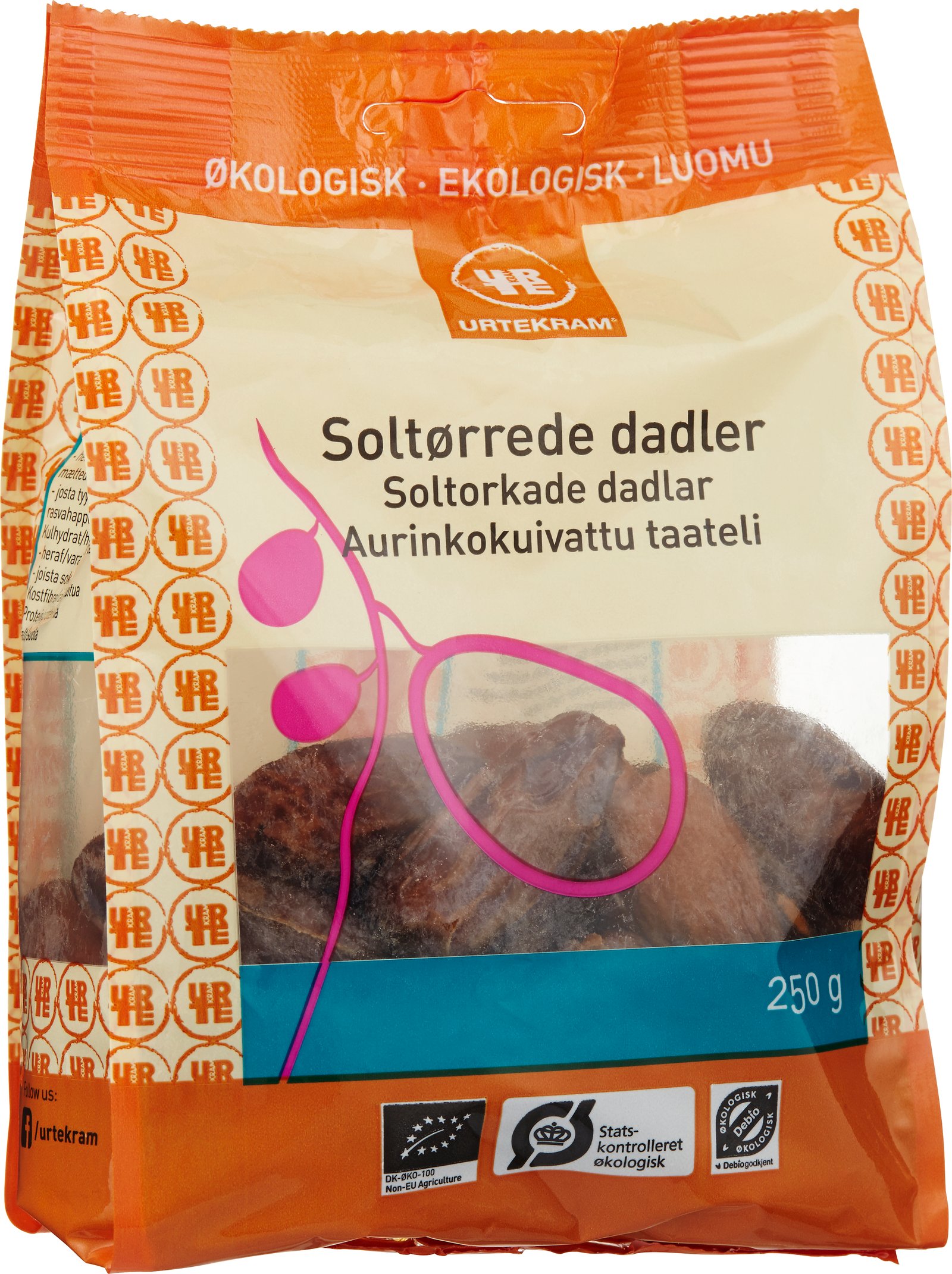 Urtekram Soltorkade Dadlar 250g