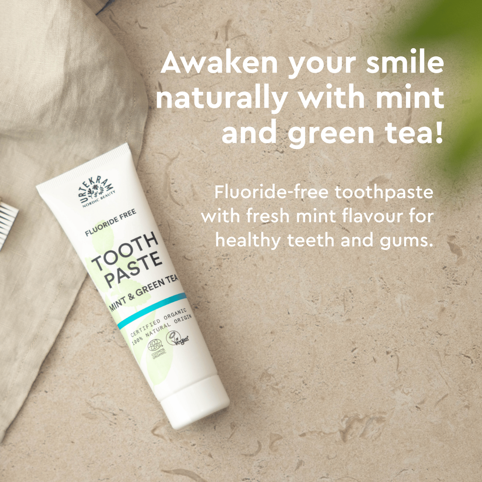 Urtekram Beauty Mint & Green Tea Toothpaste Organic 75 ml